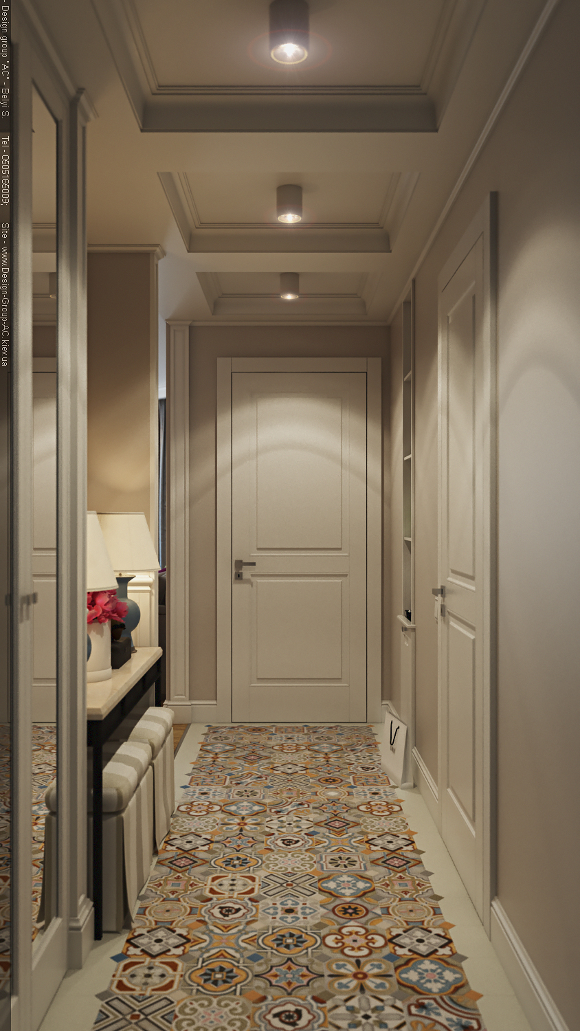 乌克兰基辅私人公寓⑥，现代简约风格客厅-1