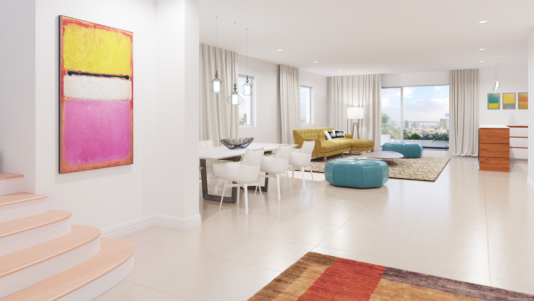 3d render Interior Designed by Ari Bruck-2