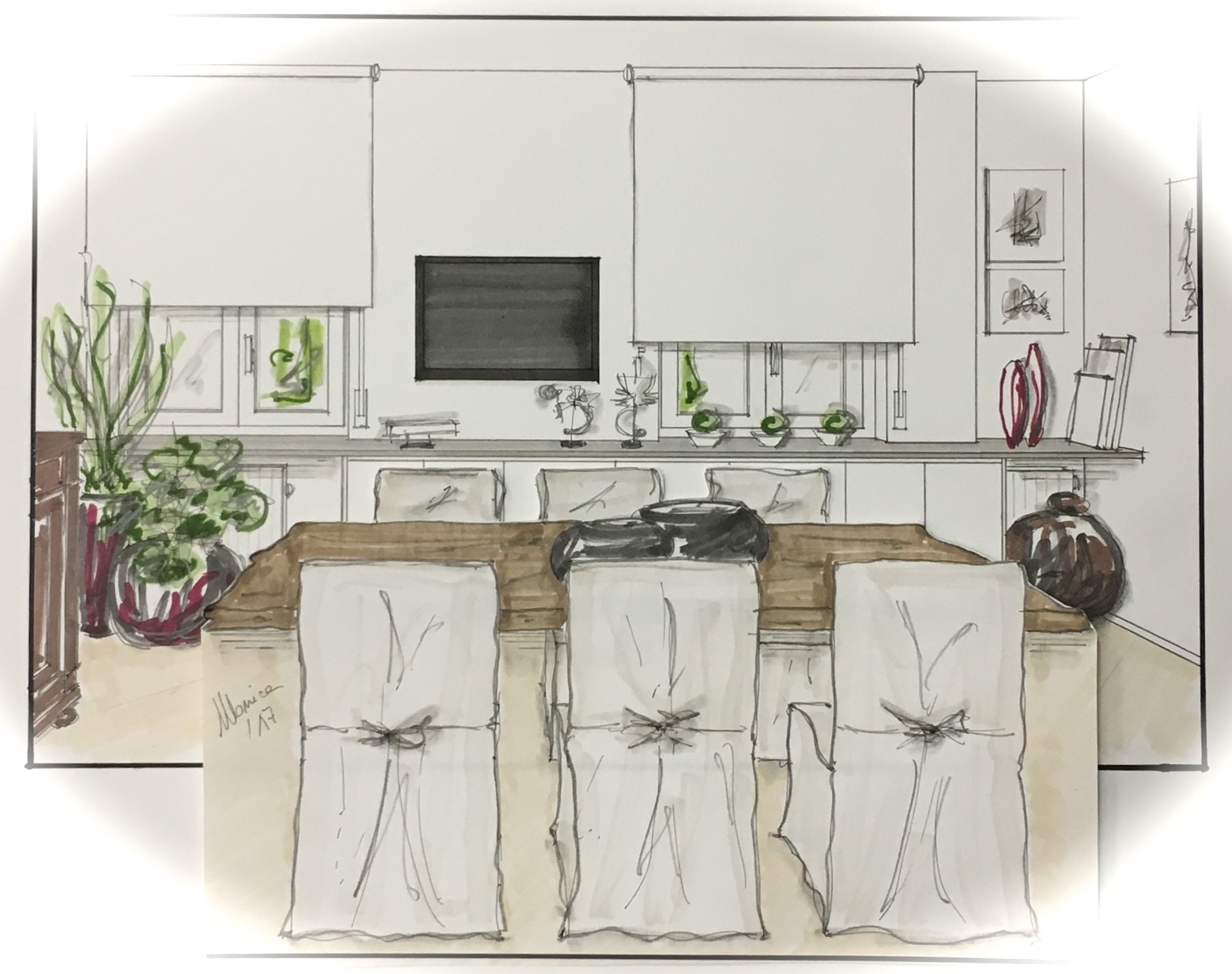 2017 年公寓室内设计案例 | 厨房与书房一体化改造-33