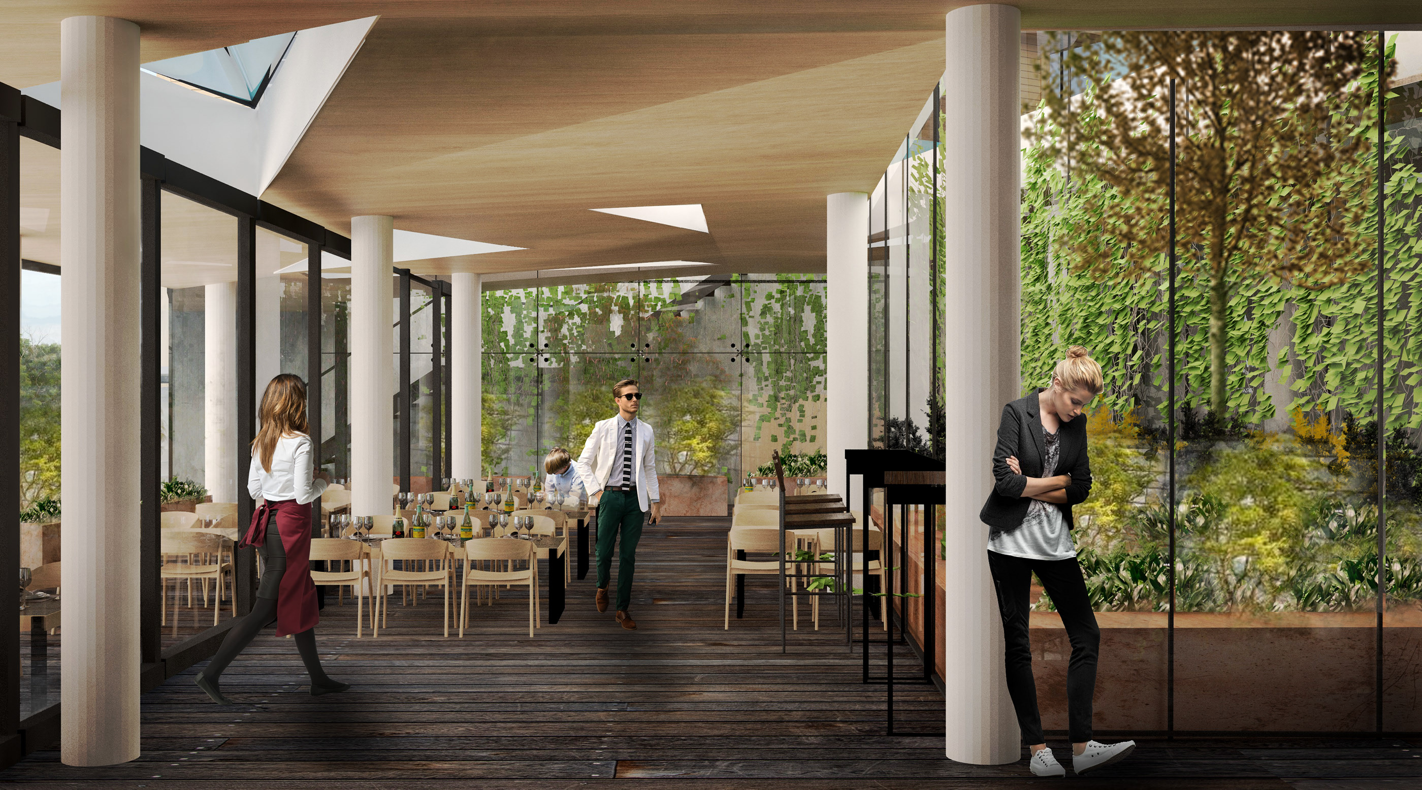 绿意盎然的比亚沃维耶扎木中心——旧校舍的现代重生-11