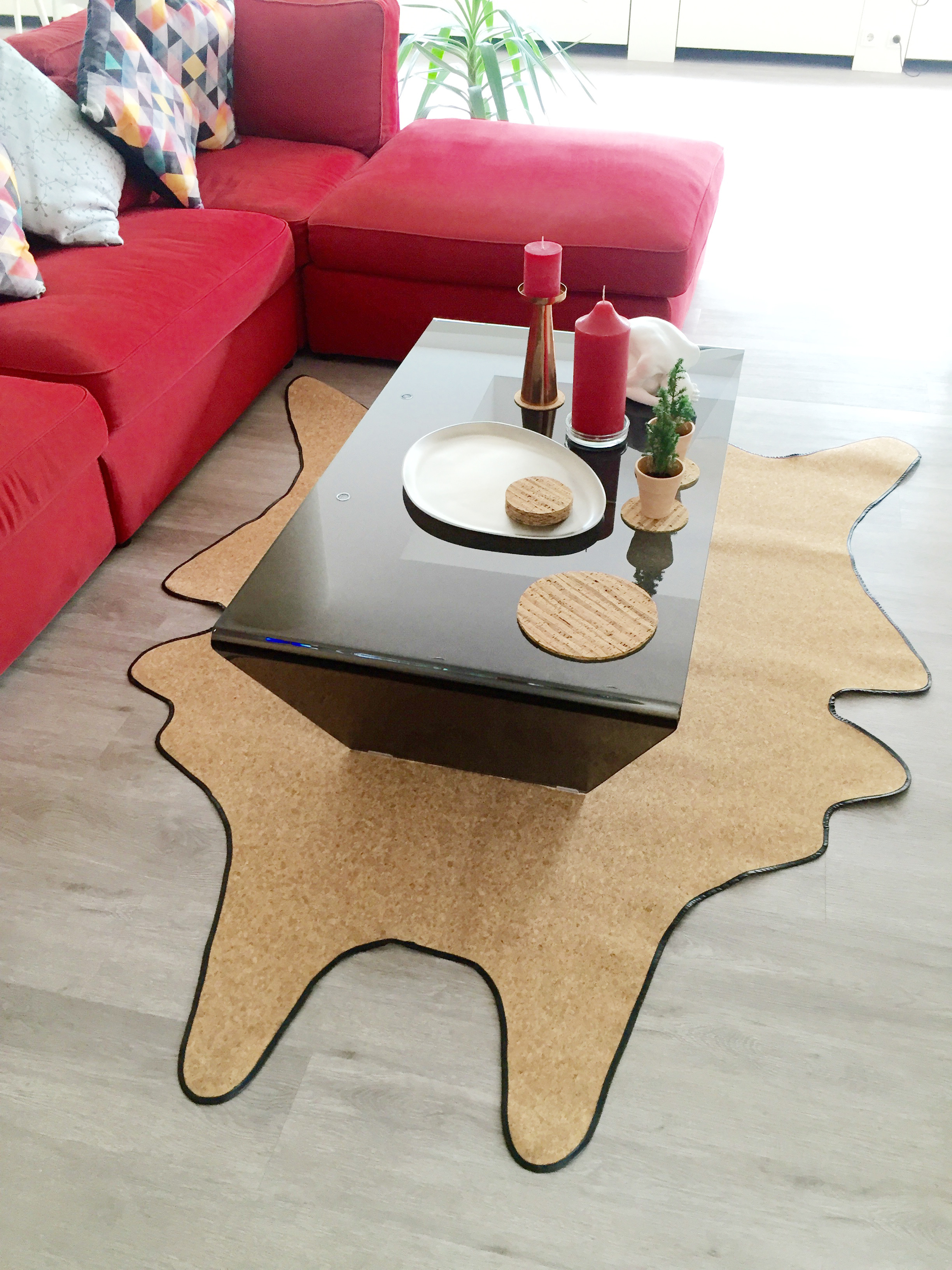 VEGAN 牛皮质地地毯-24