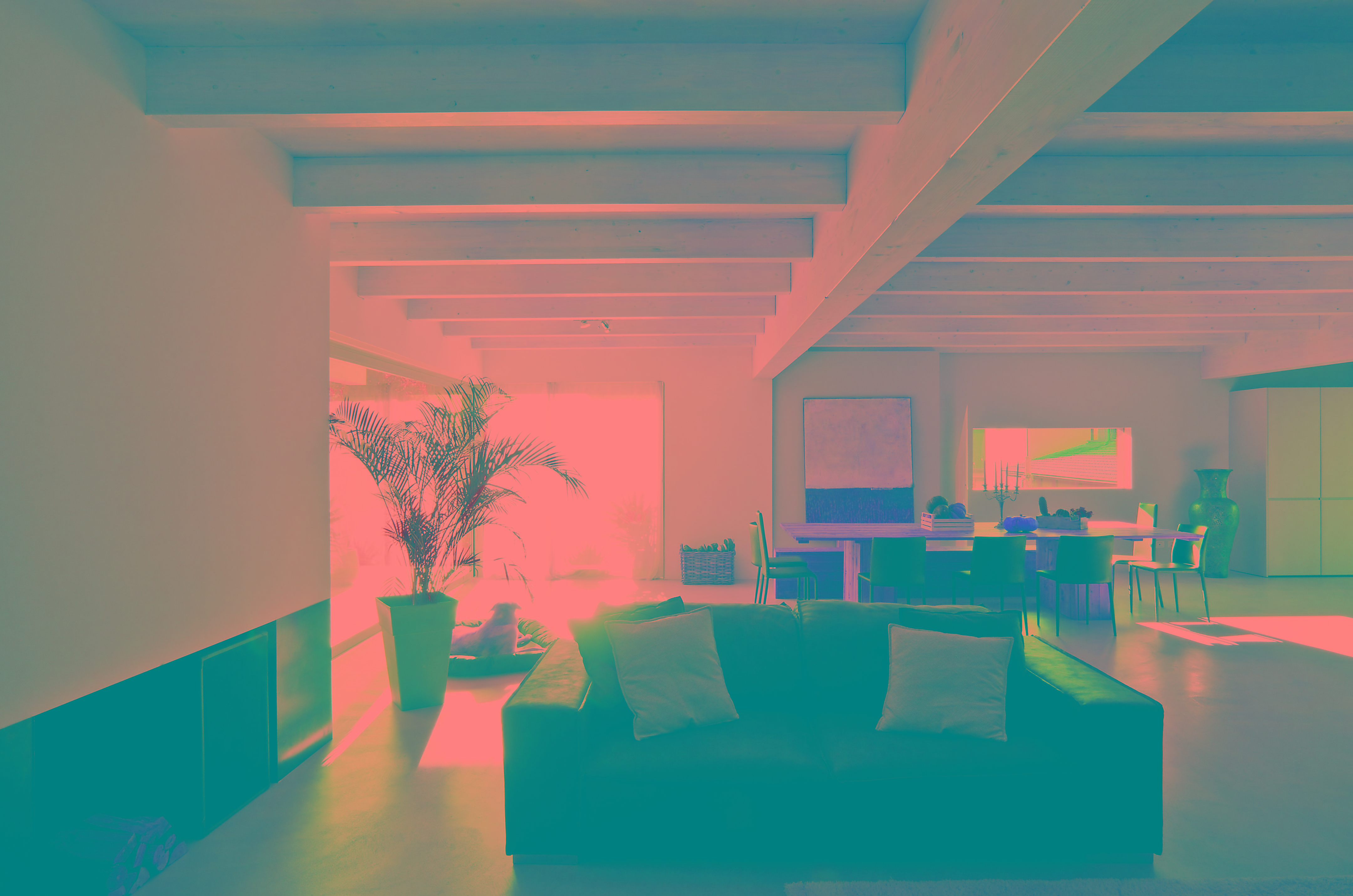 单层别墅,极简风格与自然元素融合-2