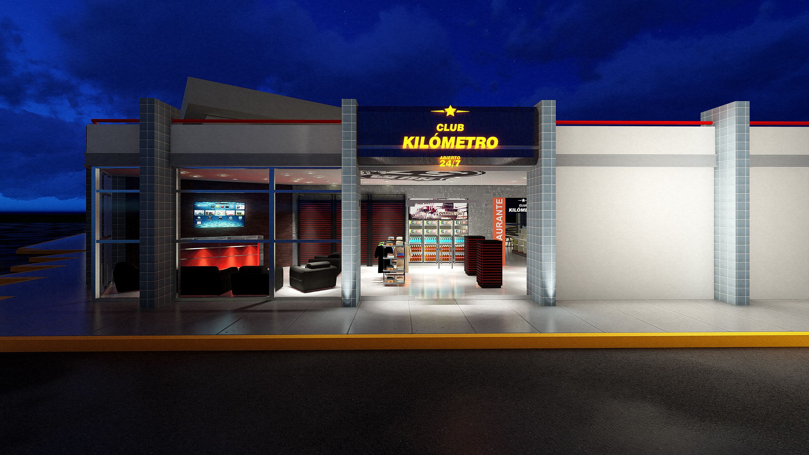 Club Kilómetro 运输商便利店设计-7