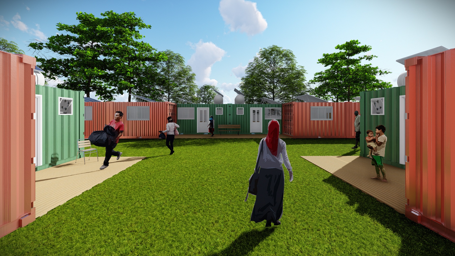 重塑临时难民住房-0