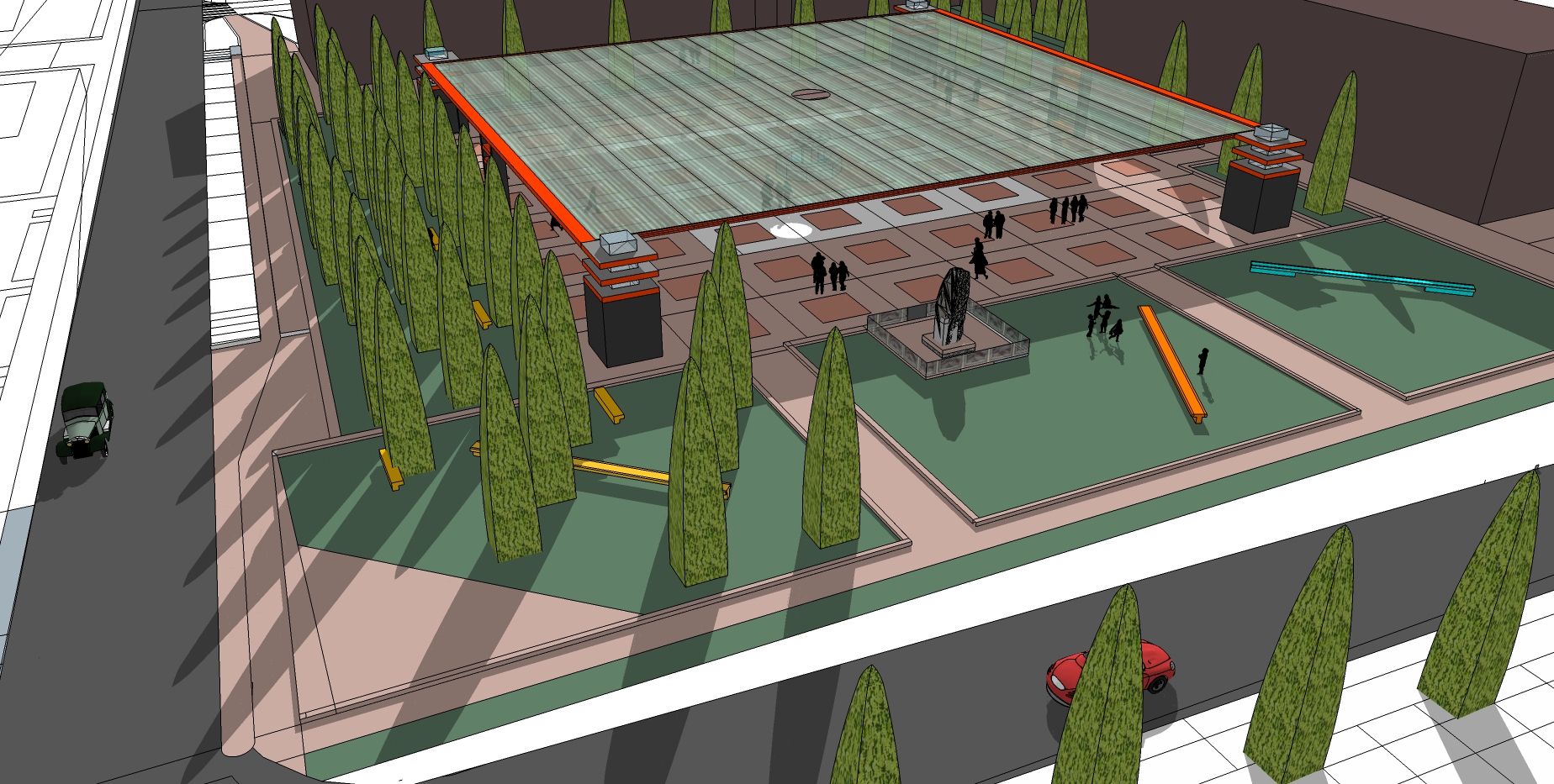 2017 年意大利维罗纳布索伦戈“粮食广场”公共空间设计竞赛-4