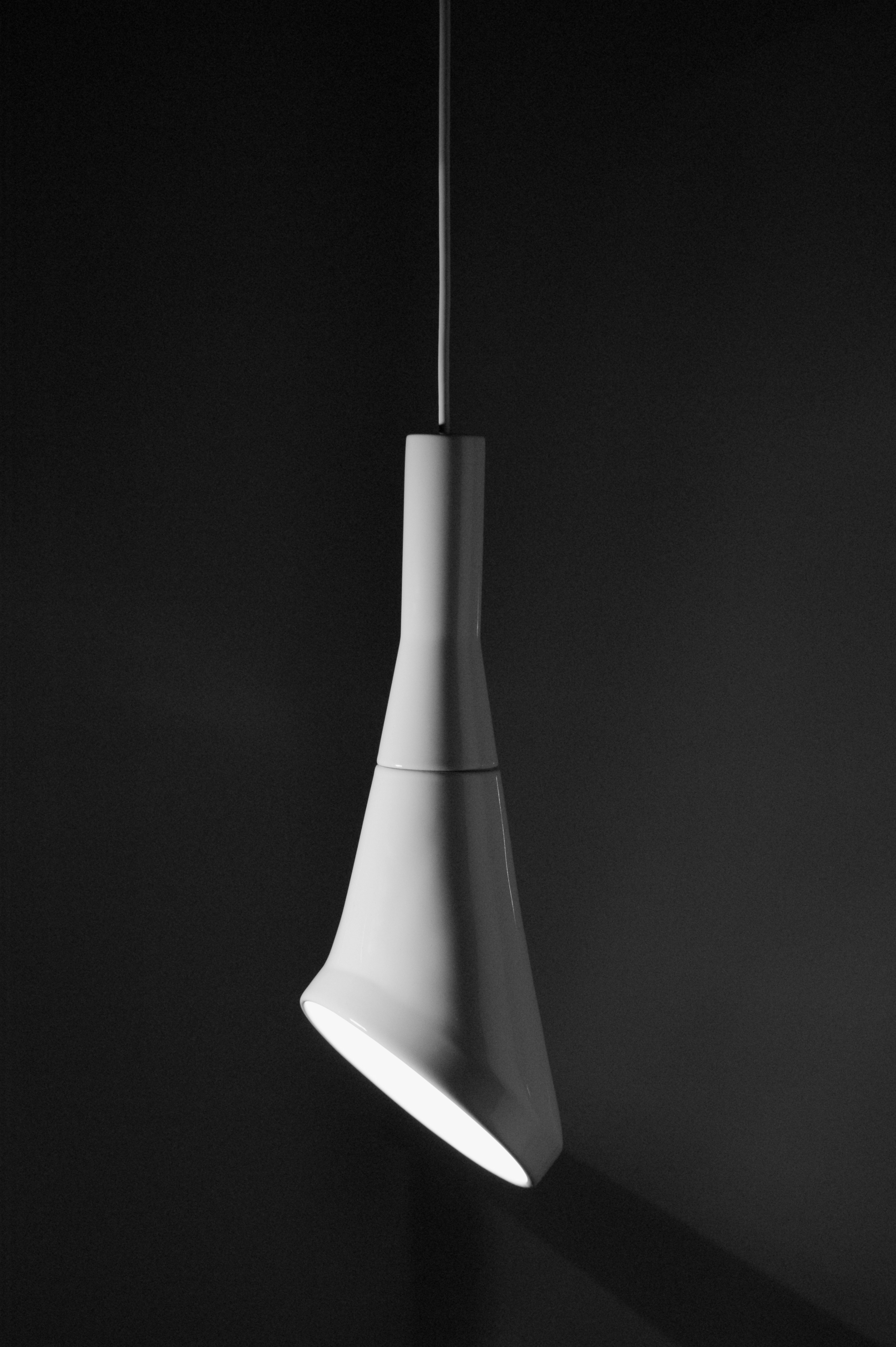 白噪声吊灯 | 极简纯白，雕塑般的照明设计-6