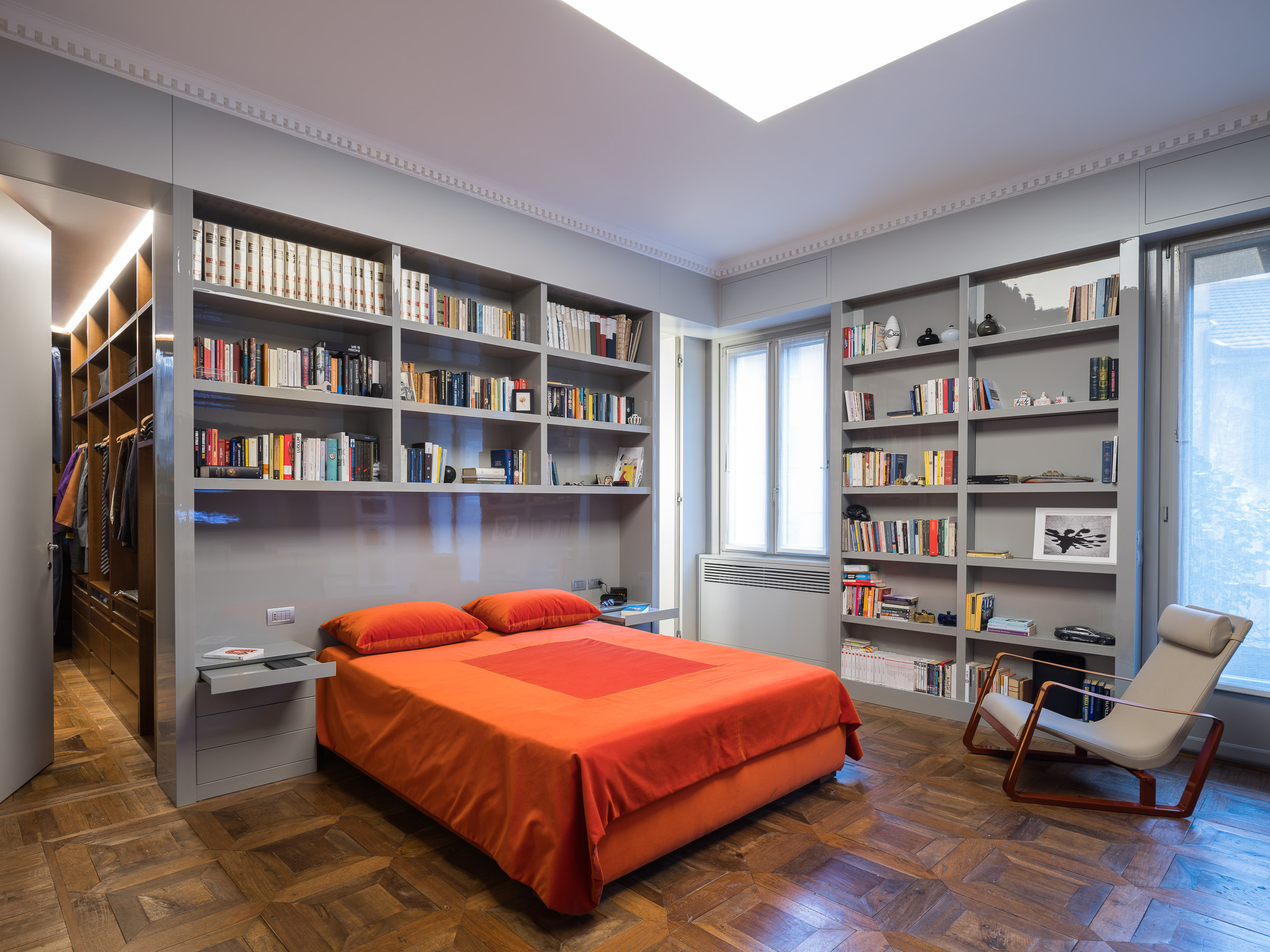 绿橙相间的米兰百年公寓翻新记-17