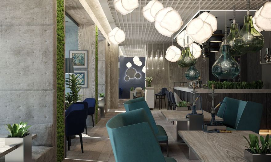 公园大道餐厅,哈尔科夫的中性色调折衷主义空间-7