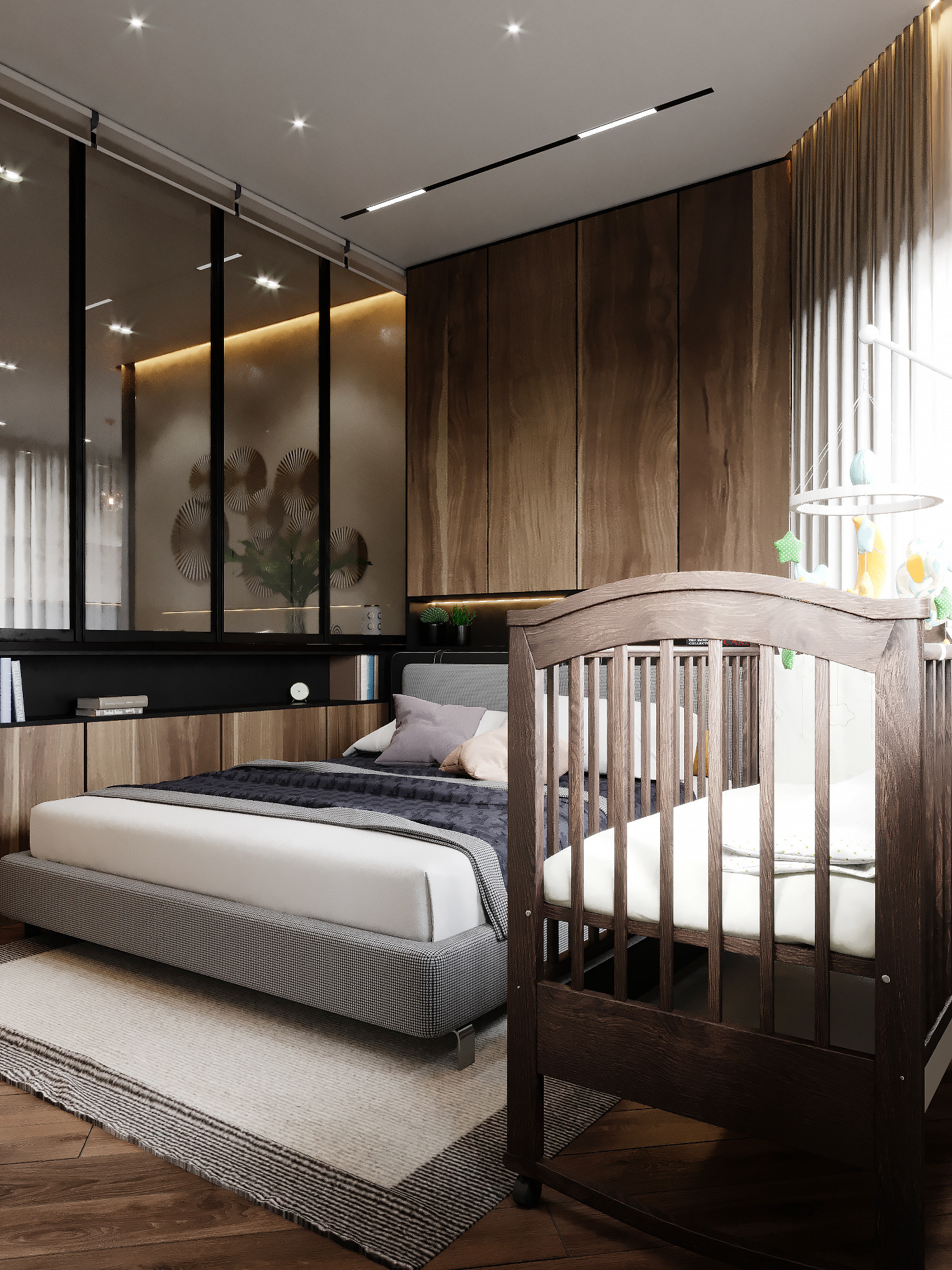 浪漫法式客厅，温馨和谐的家庭角落-19