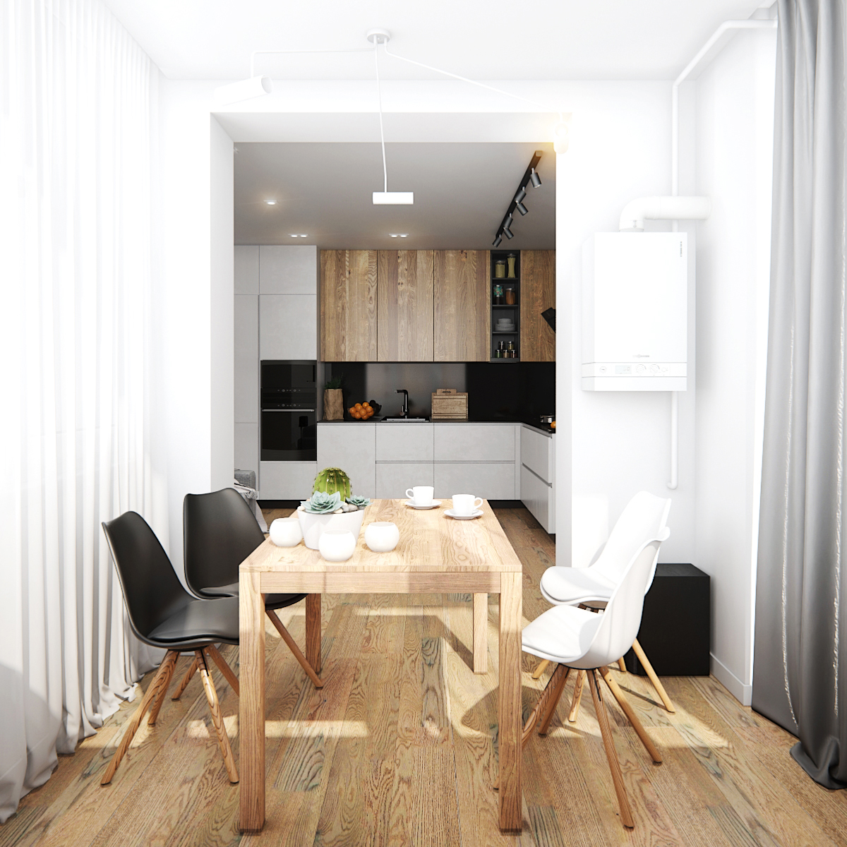 2017 年乌克兰基辅灰色系室内设计案例-11