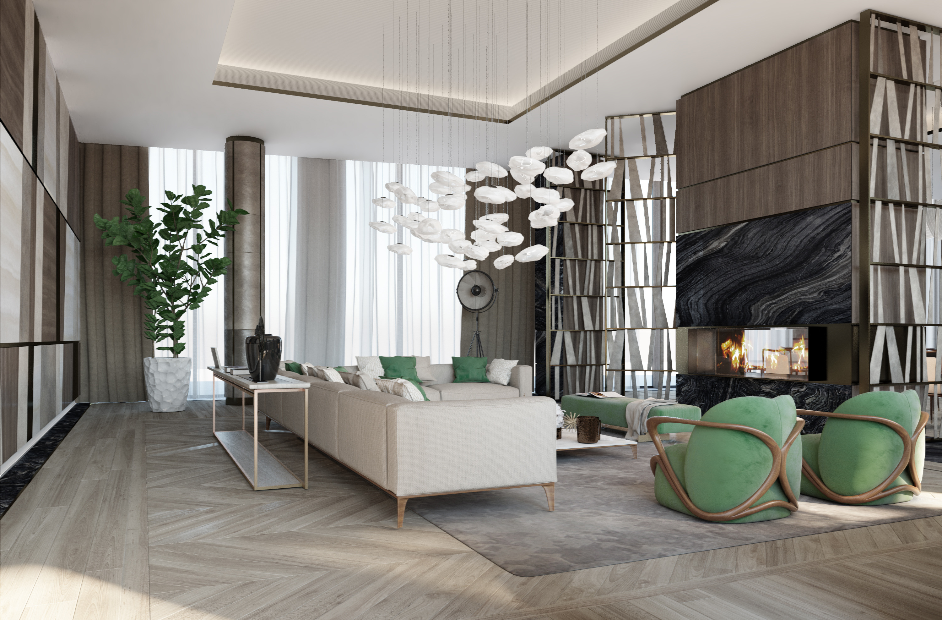 DeDi Interiors 打造 2018 年私人项目单家庭住宅三维可视化设计-4