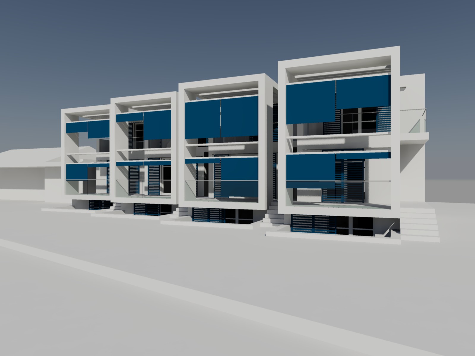 意式四层联排别墅设计-6