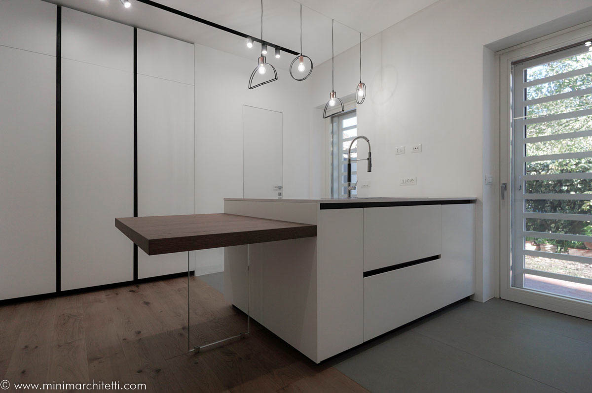 狭长厨房的开放式设计-14