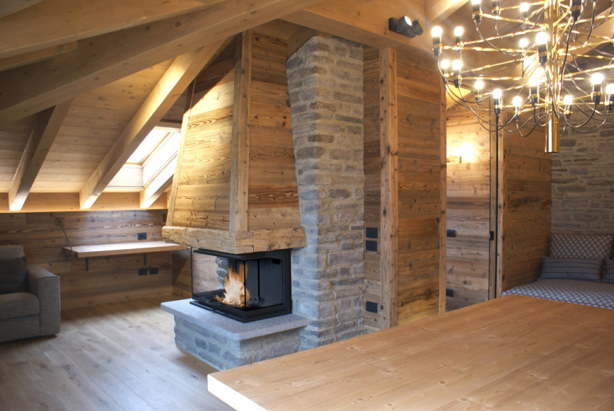 2018 年完成的阿尔卑斯山间别墅设计-3