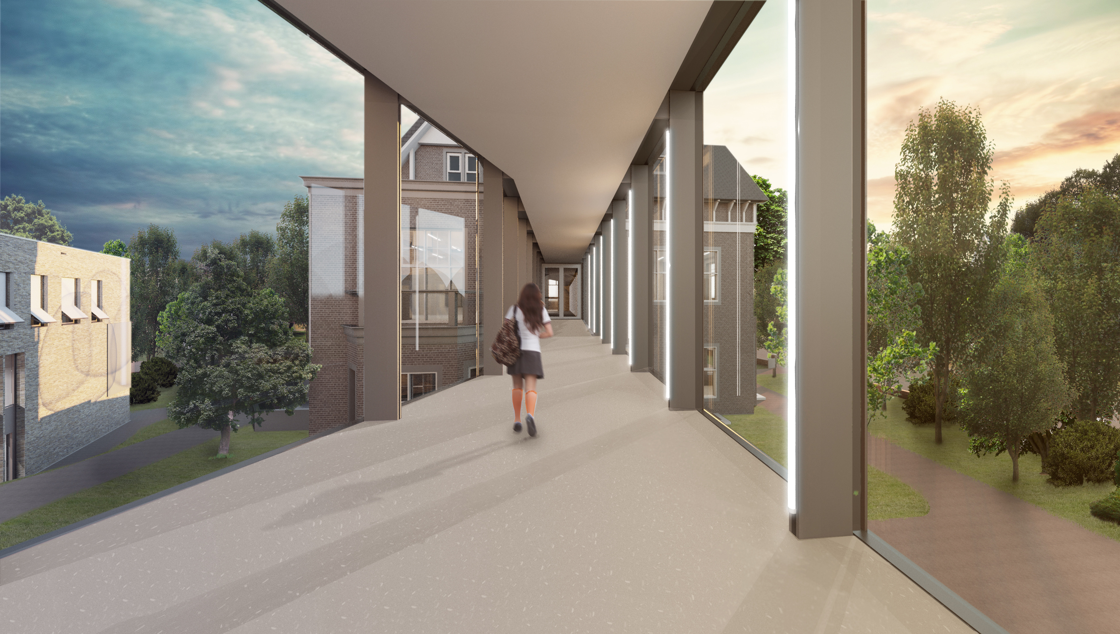 绿意盎然的多功能学校设计-5