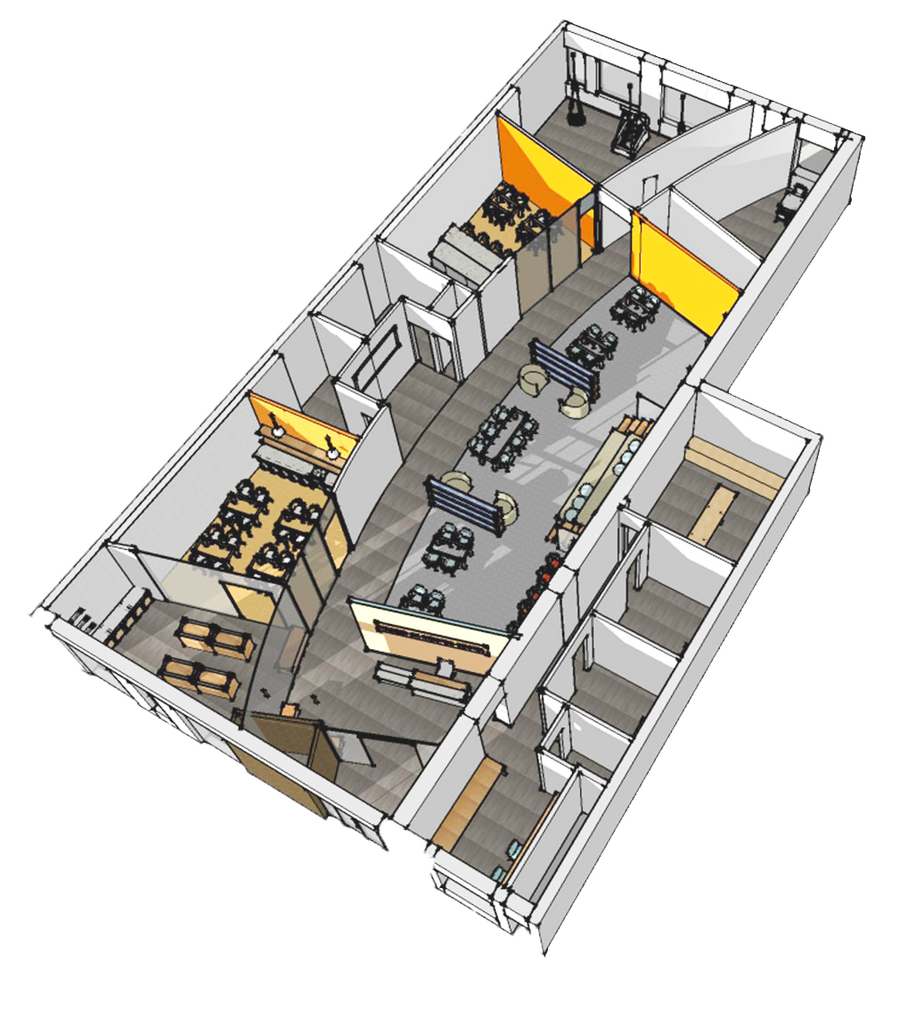 Tasker Street mentor center | 橙蓝灰三色打造温馨老少共享空间-7