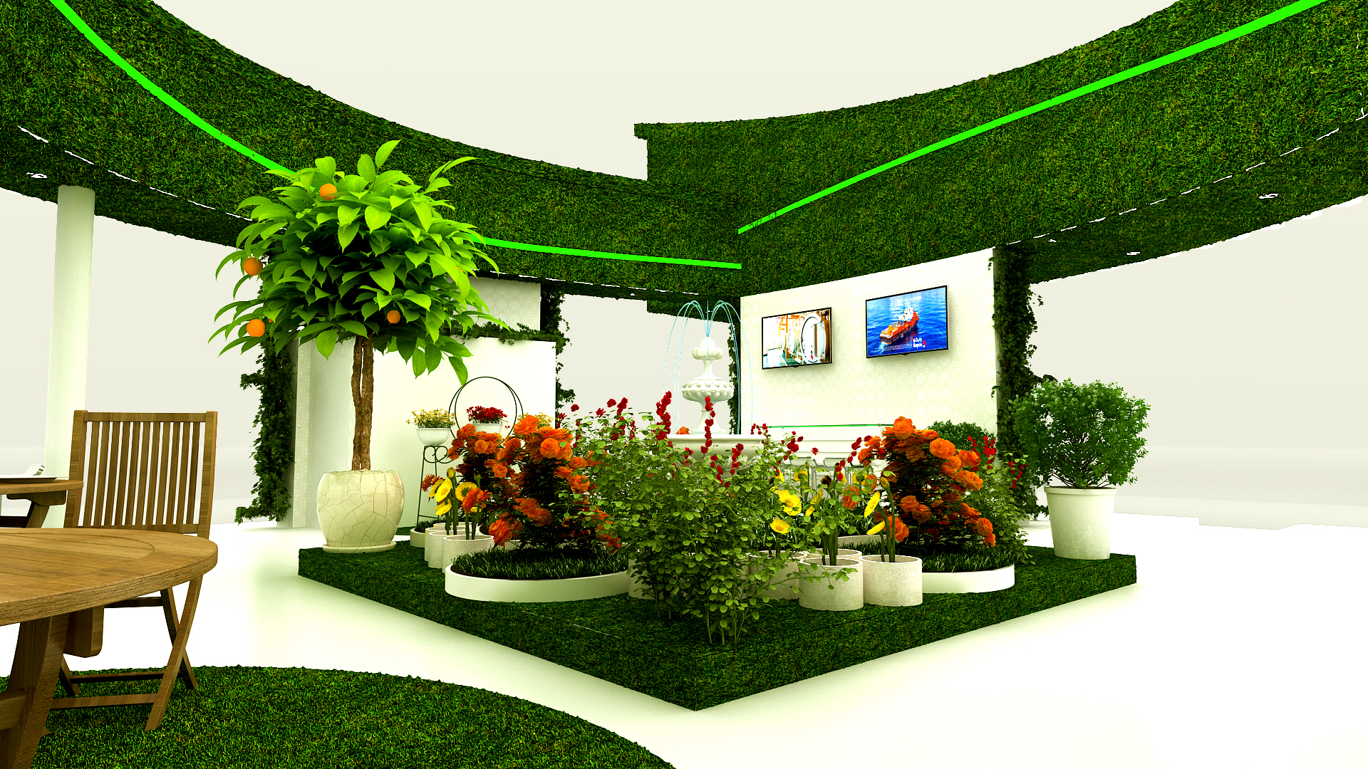 Conceptual Garden Show Design for - BAPCO-4