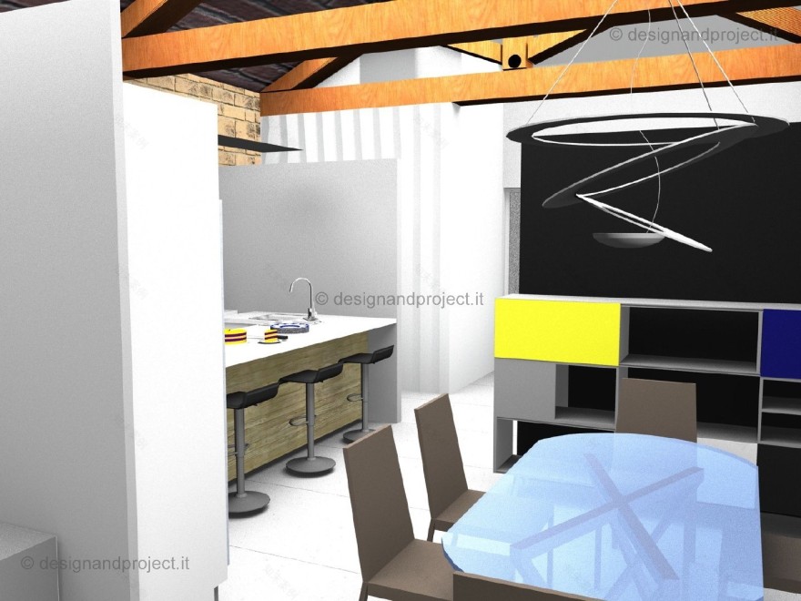 历史中心区 Mansarda 公寓室内设计方案-4