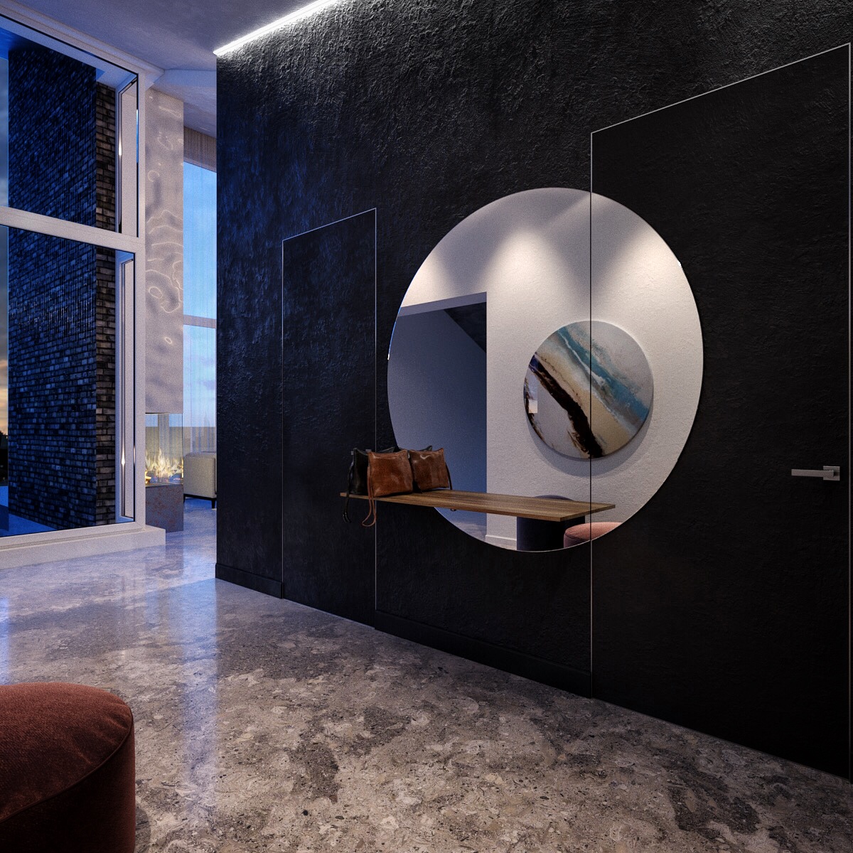 乌克兰极简私人住宅设计-34