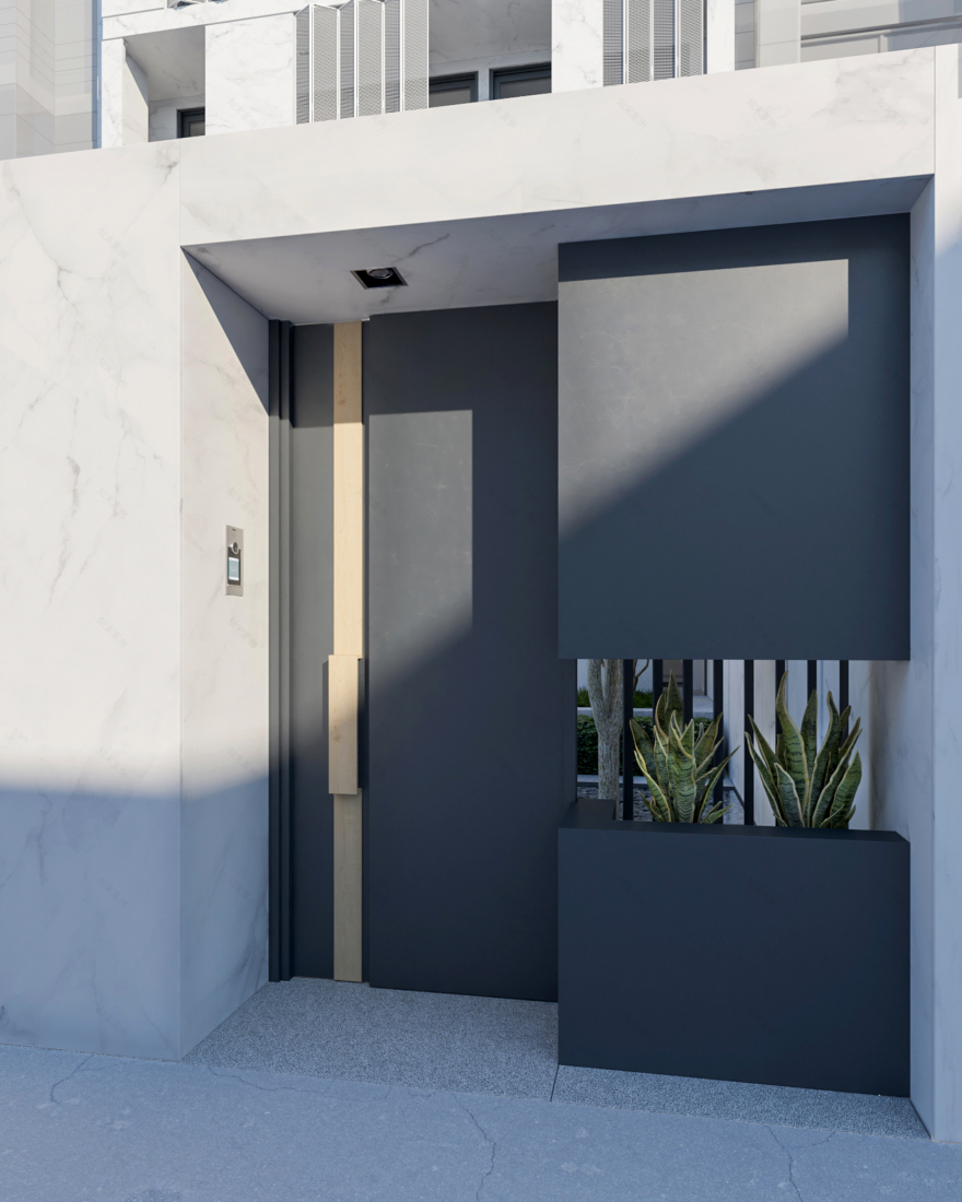 36 号住宅 | 半透明阳台与实心面板的巧妙结合-6