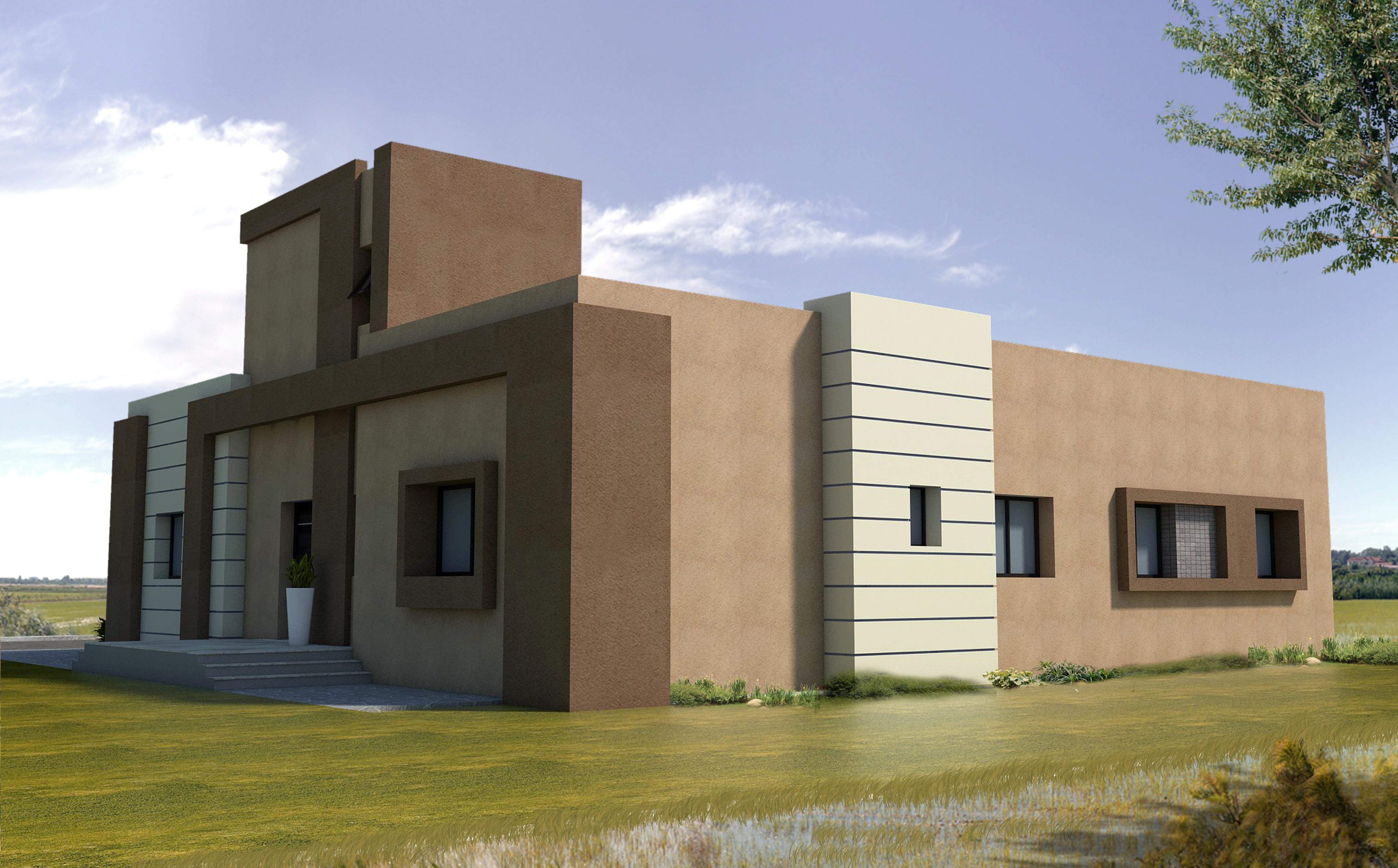 现代简约风独栋别墅设计-3