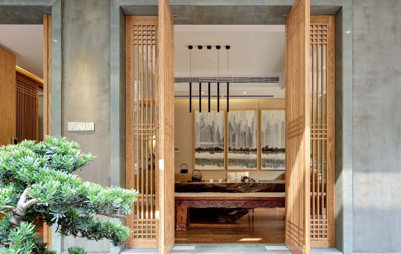 敦和投资办公空间 | 禅意原木，悠然自得-7