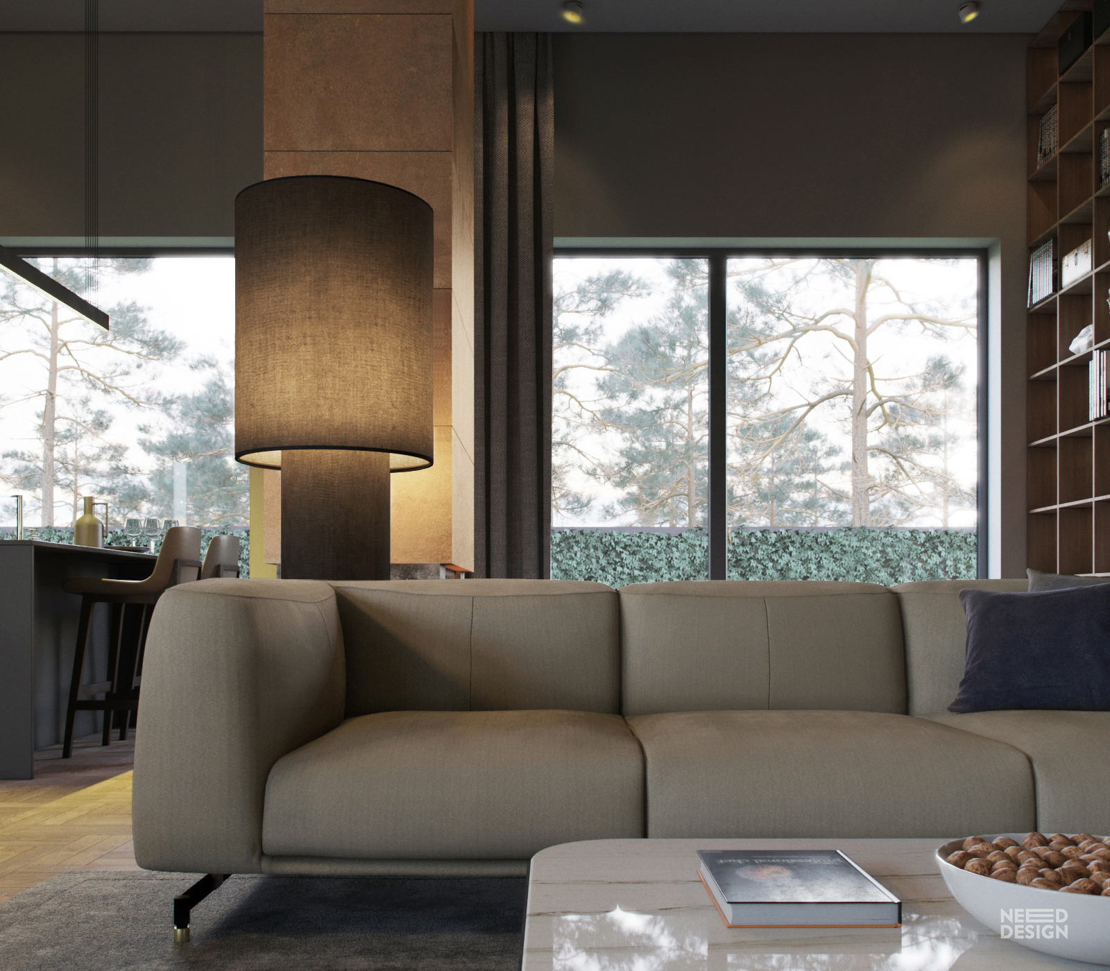 乌克兰 130 平米家庭住宅，钢饰面打造独特魅力-6