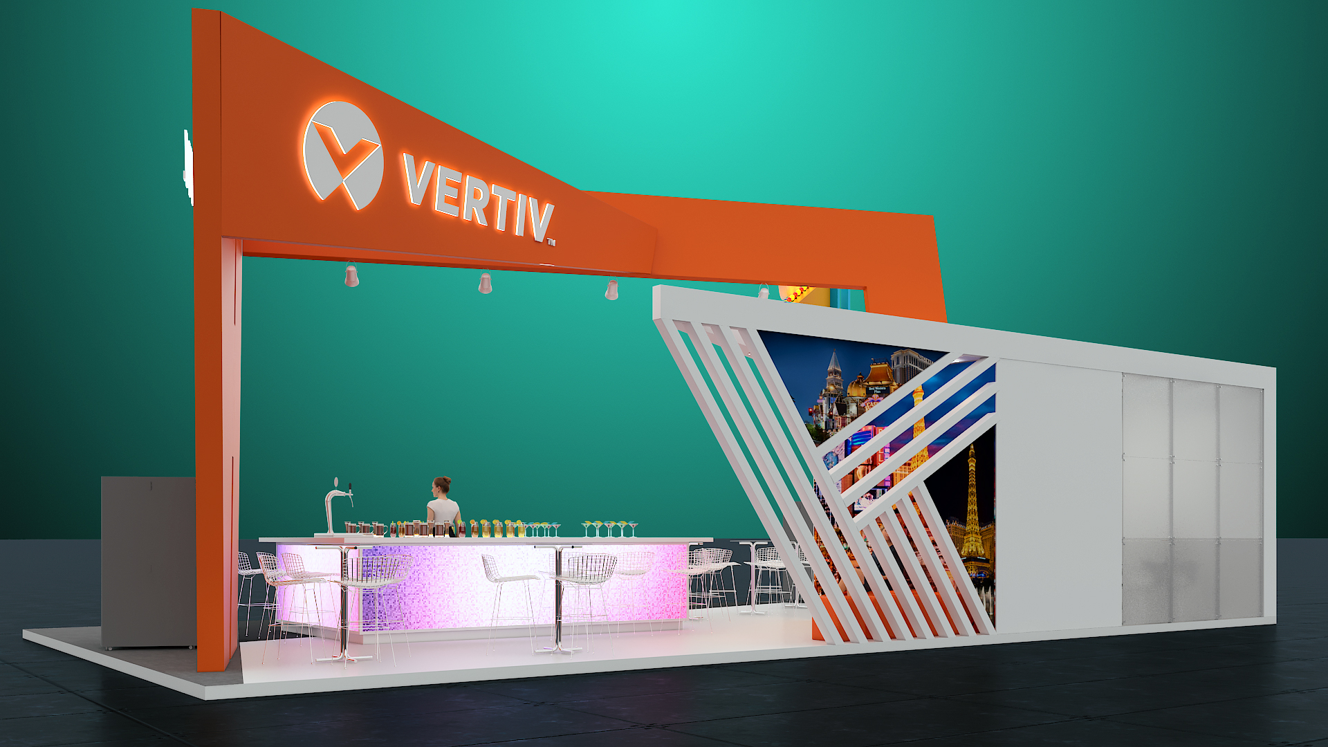 巴西 Vertiv98 平米网络中心 现代简约风格-3