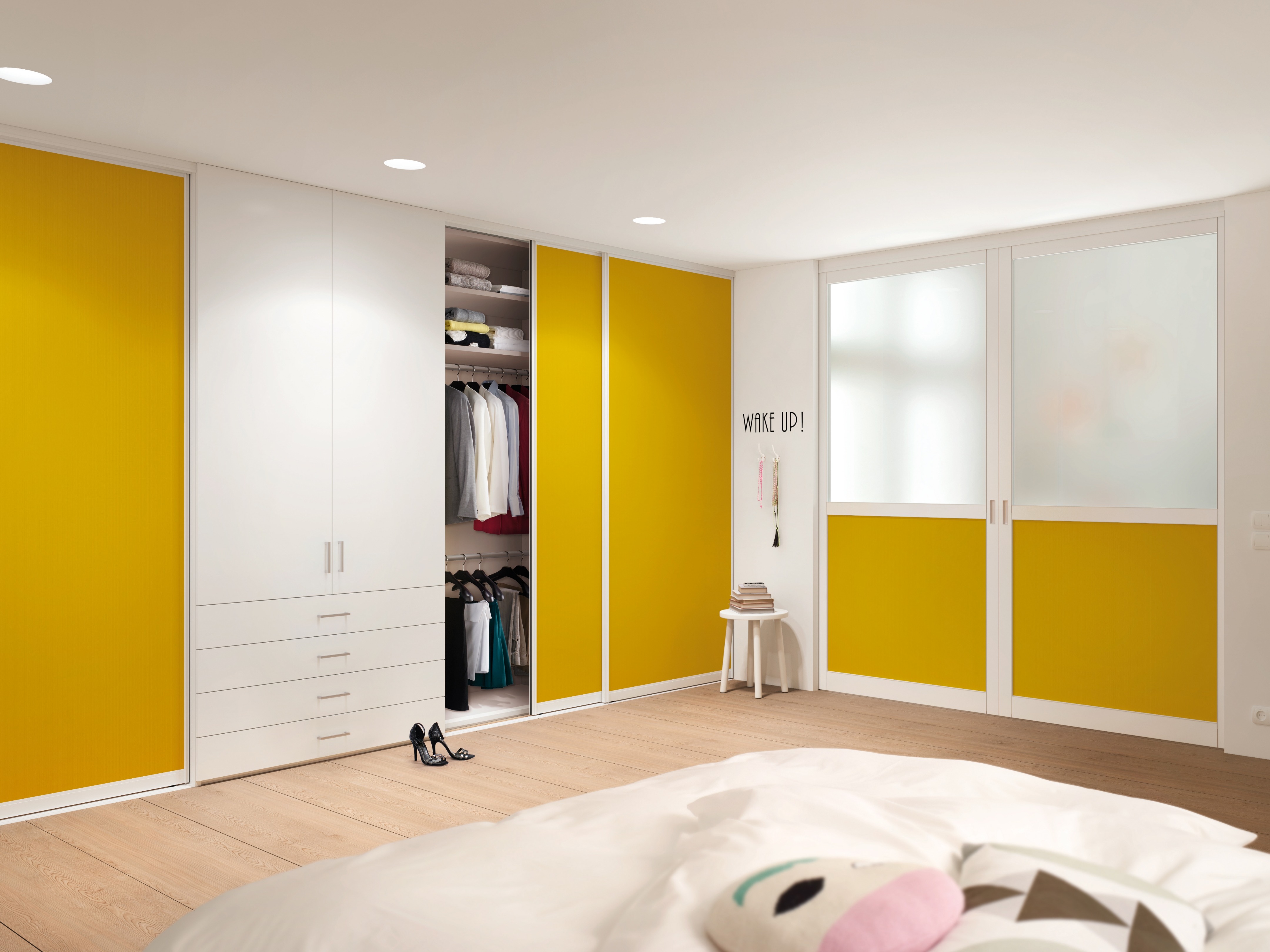 黑色调玻璃隔断打造现代复式公寓-23