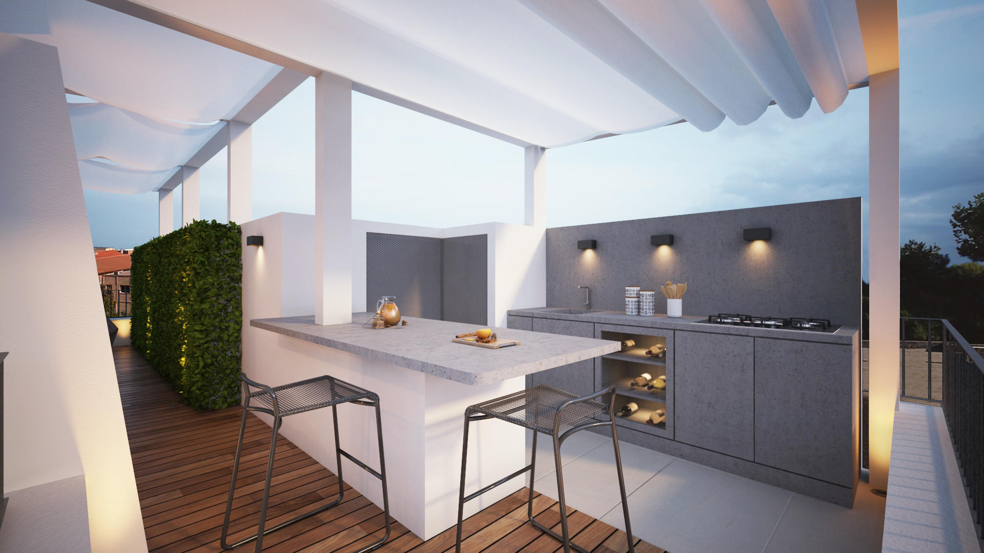 现代公寓中的传统东方元素——双厨房设计-17