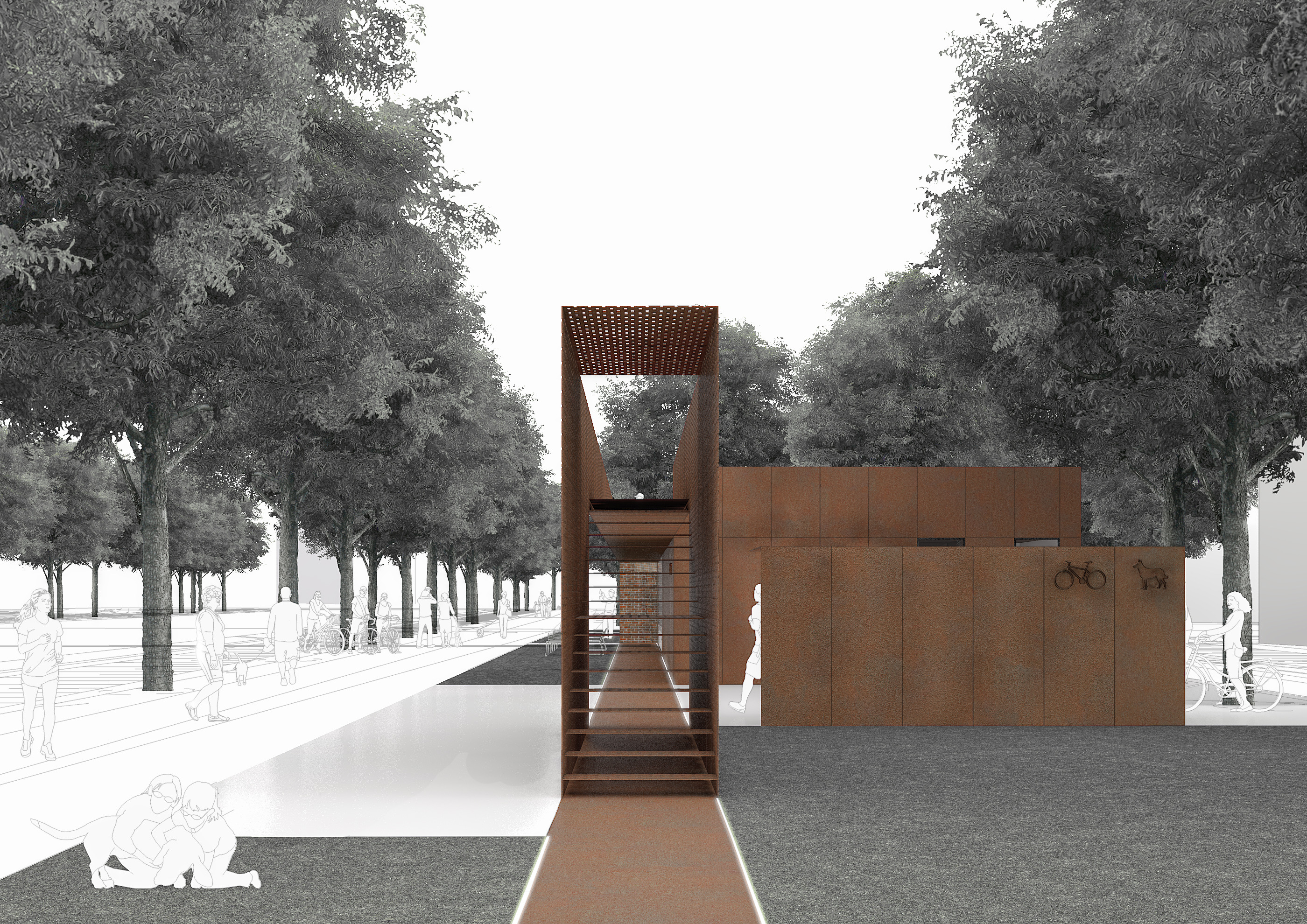 2018 年 KOŁO 竞赛一等奖作品——公园公共空间设计-3