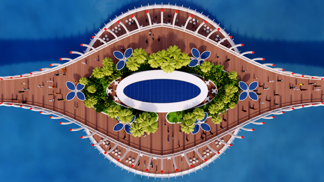 巴林"Murex"桥餐厅——水上建筑的惊艳之作-3