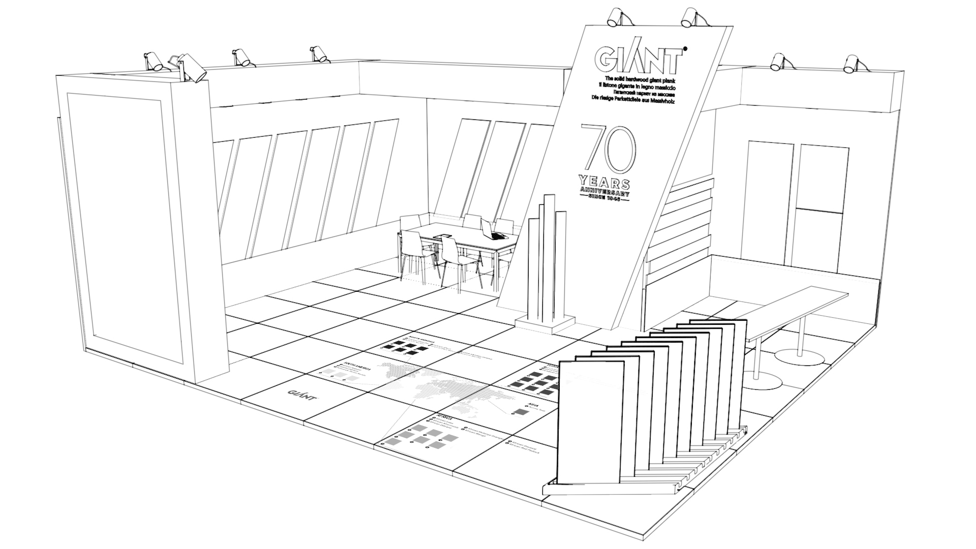 Stand Giant®在 2016 年 Domotex 展会的 60 平米展览空间设计-5