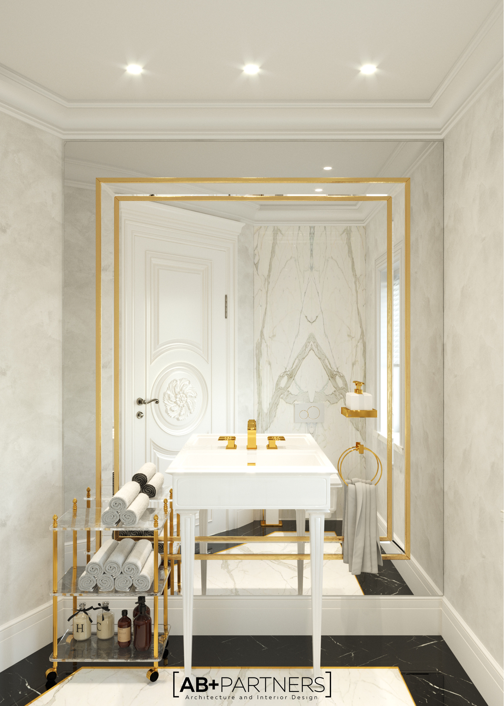 伦敦豪华别墅现代奢华室内设计-35