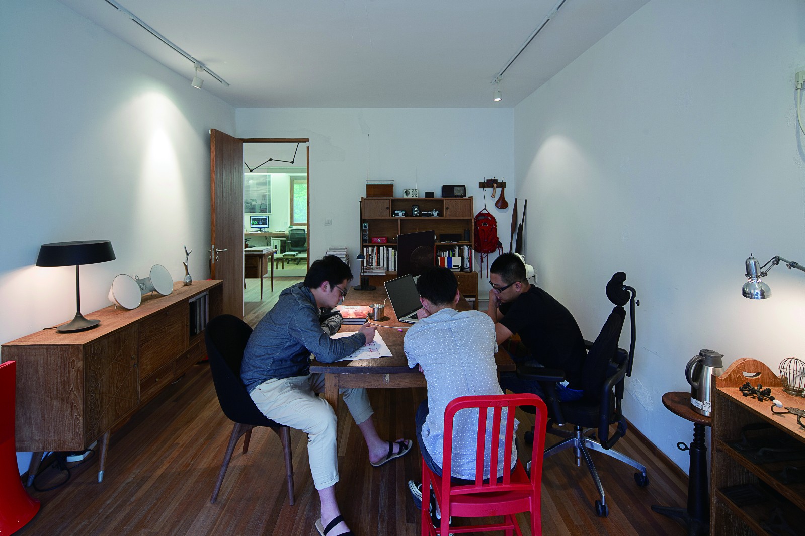 杭州观堂设计 1 号别墅办公空间 | 简约工业风,花园式办公环境-36