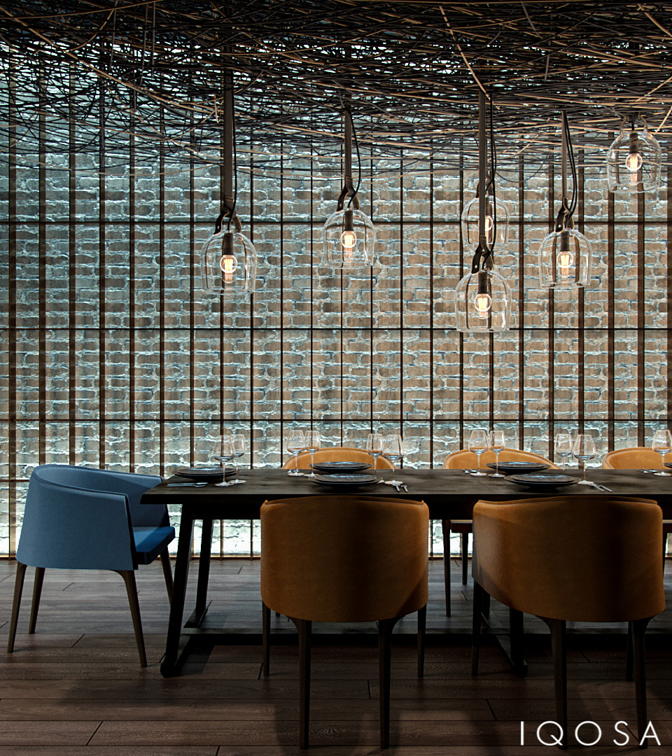 欧式高档餐厅 | 自然材料与精致设计的完美融合-19