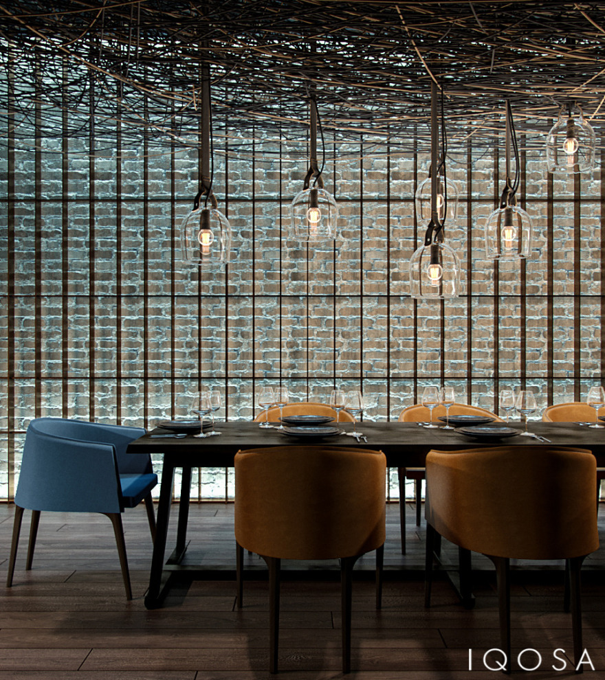 欧式高档餐厅 | 自然材料与精致设计的完美融合-19