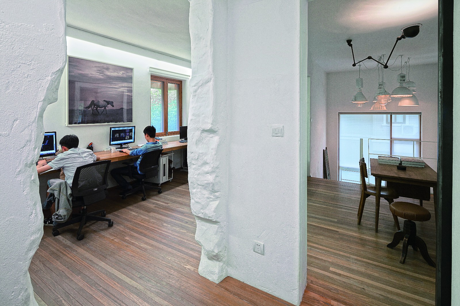 杭州观堂设计 1 号别墅办公空间 | 简约工业风,花园式办公环境-31