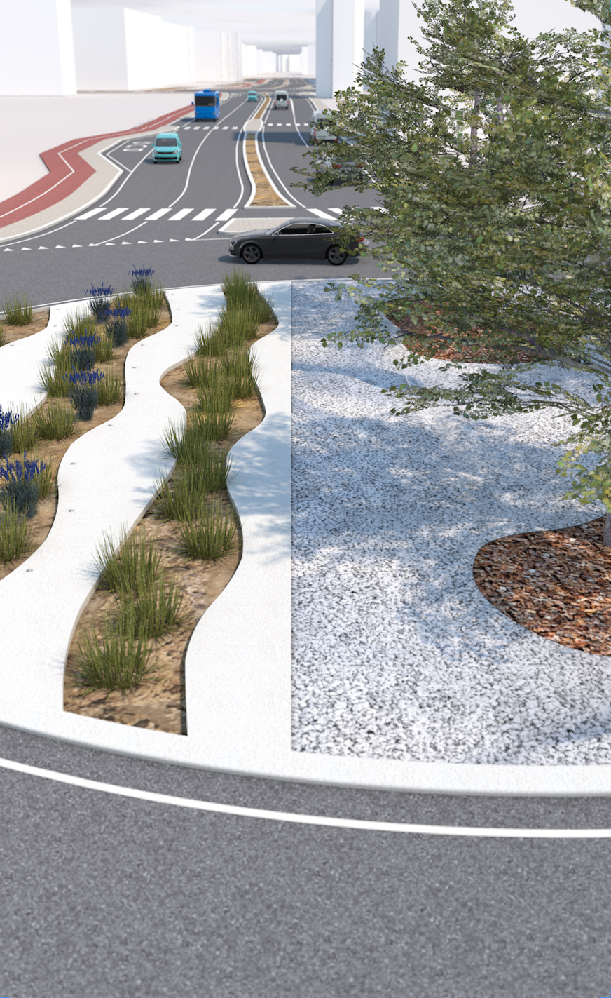 巴里市 via Amendola 道路绿化设计-7