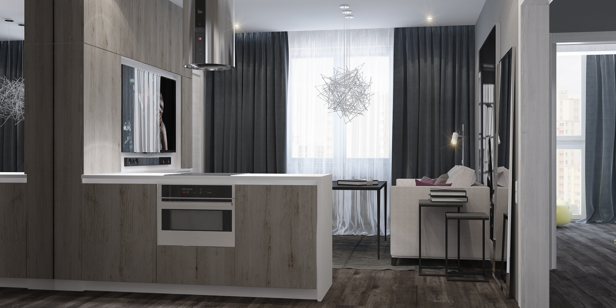 2016 年完工的 RIVER PARK 公寓室内设计-0