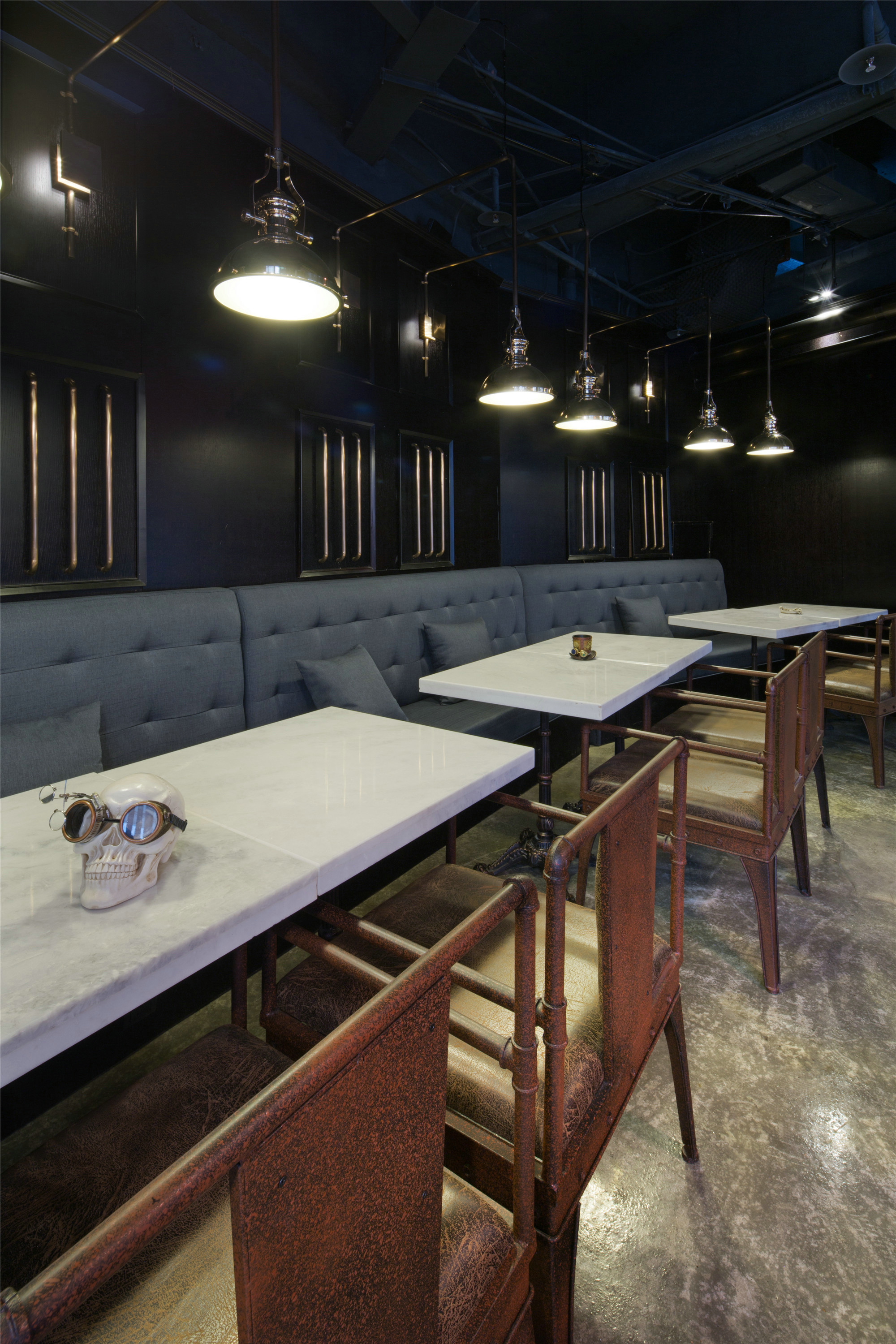 工业风格咖啡厅冰淇淋店实景高清大图+施工图+设计说明-24