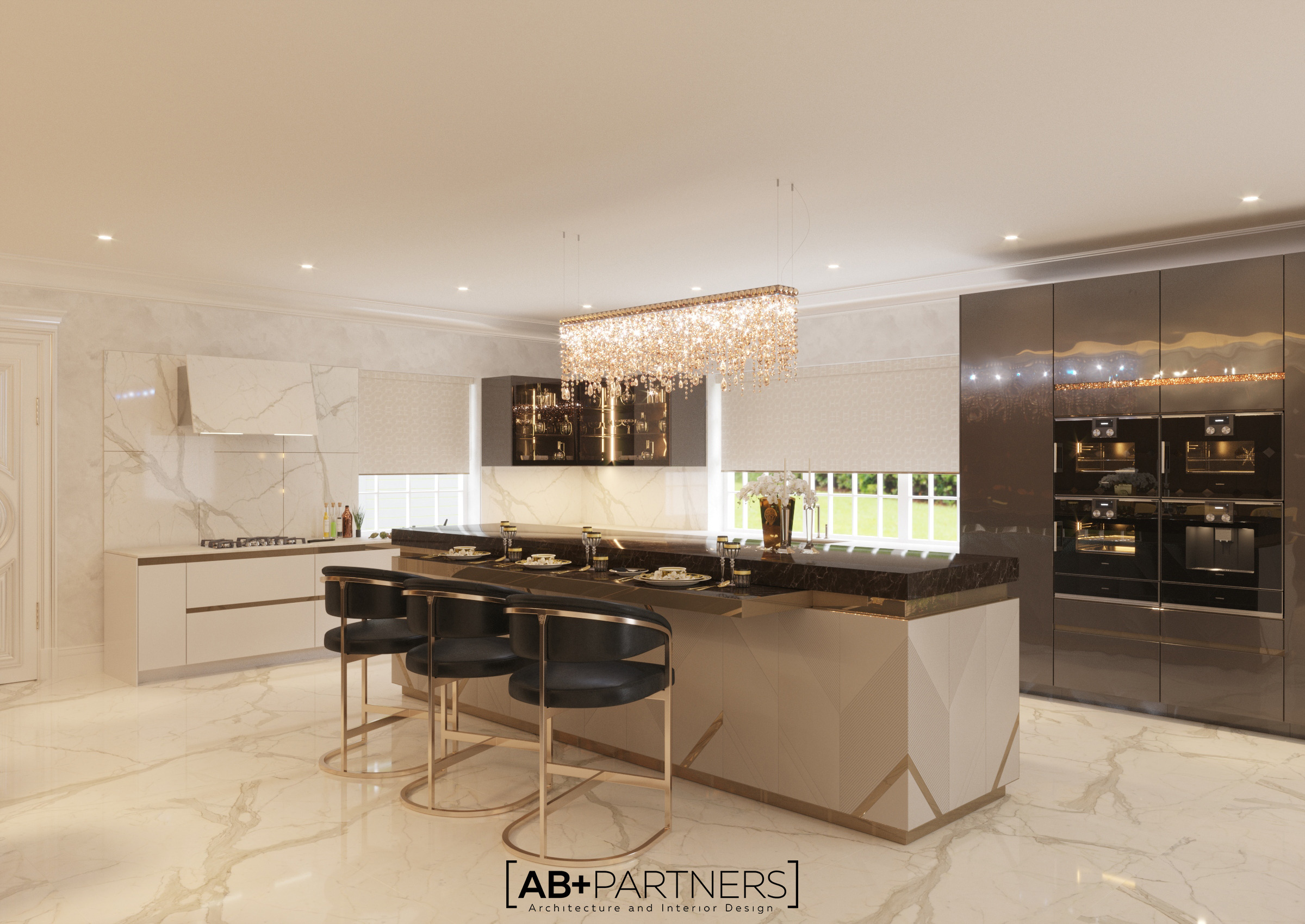 伦敦豪华别墅现代奢华室内设计-7