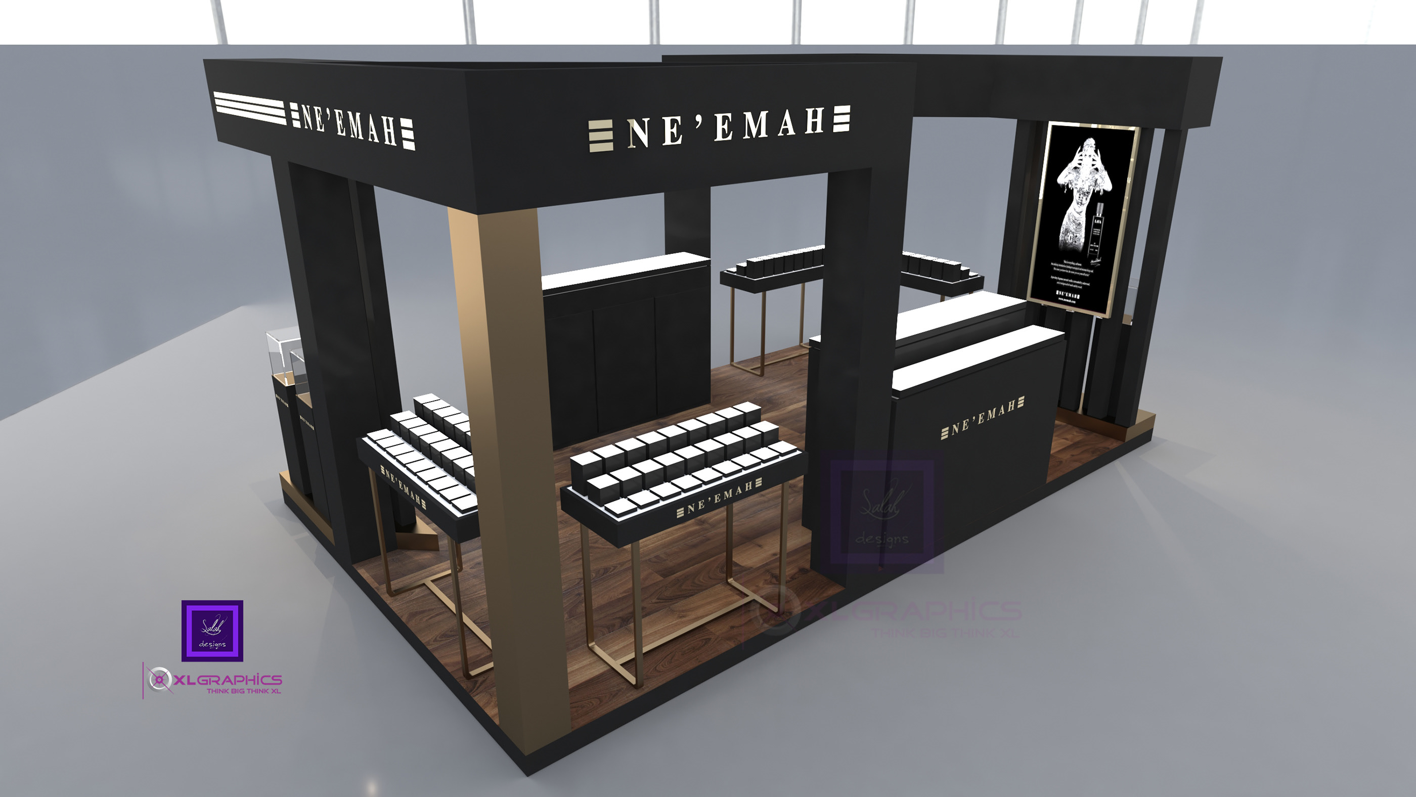 NE'EMAH Pefumes Kiosk design - KUWAIT-4