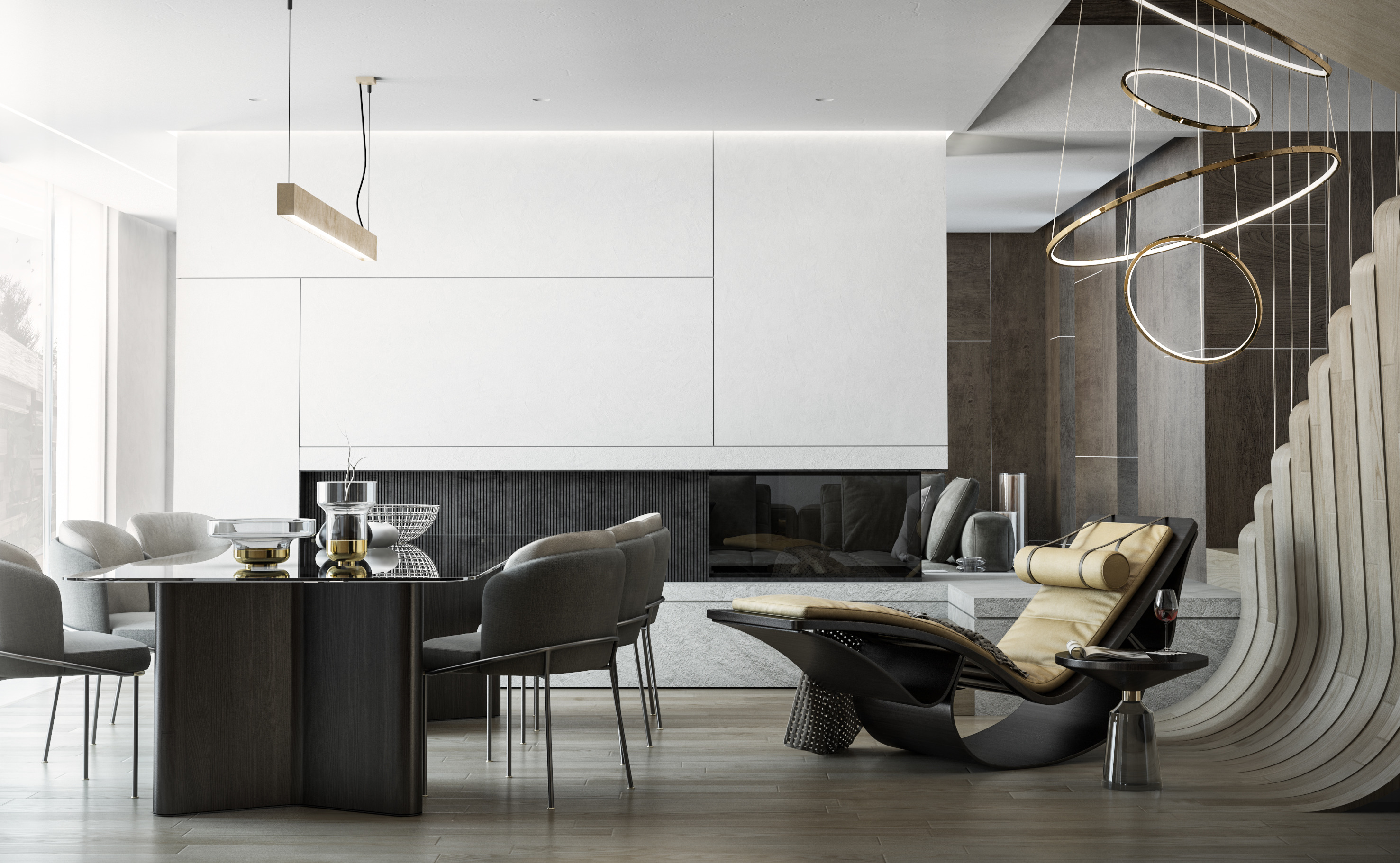 绿意盎然的家庭别墅，室内外无缝对接-1