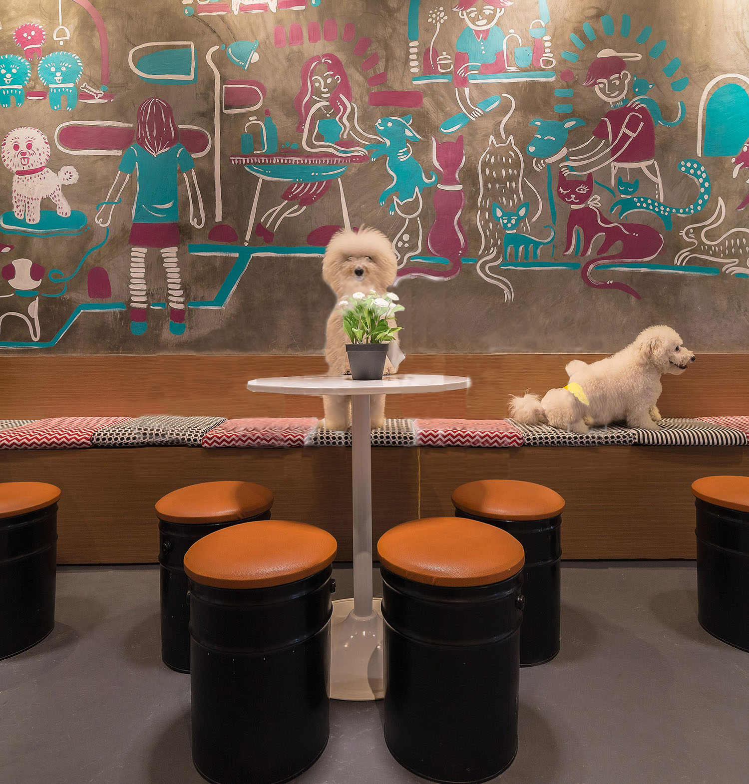 巴克理发店美容沙龙和咖啡馆-6