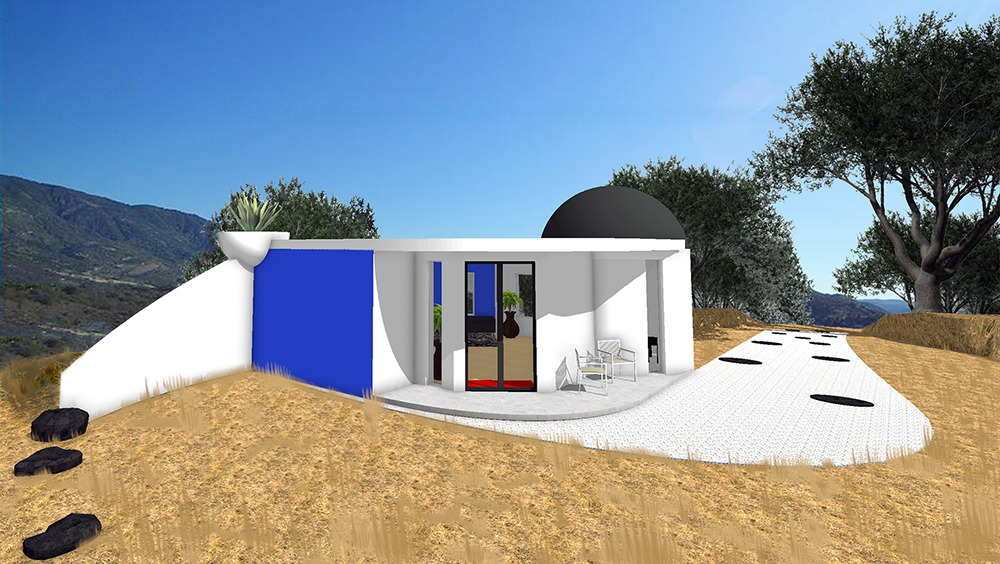 加州风情绿意盎然的山间别墅-25