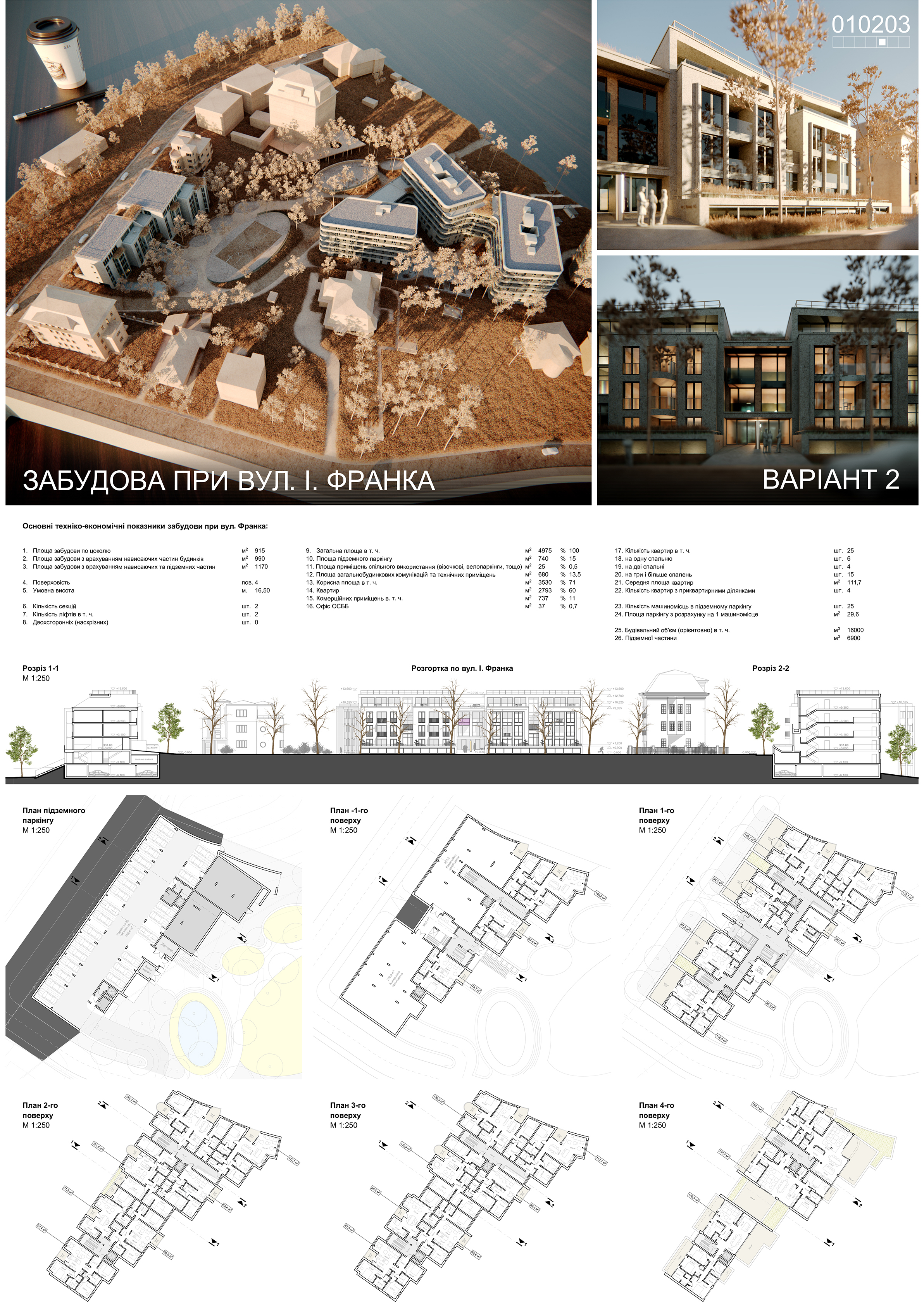 Residential complex. Proposal for competition in Lviv-15