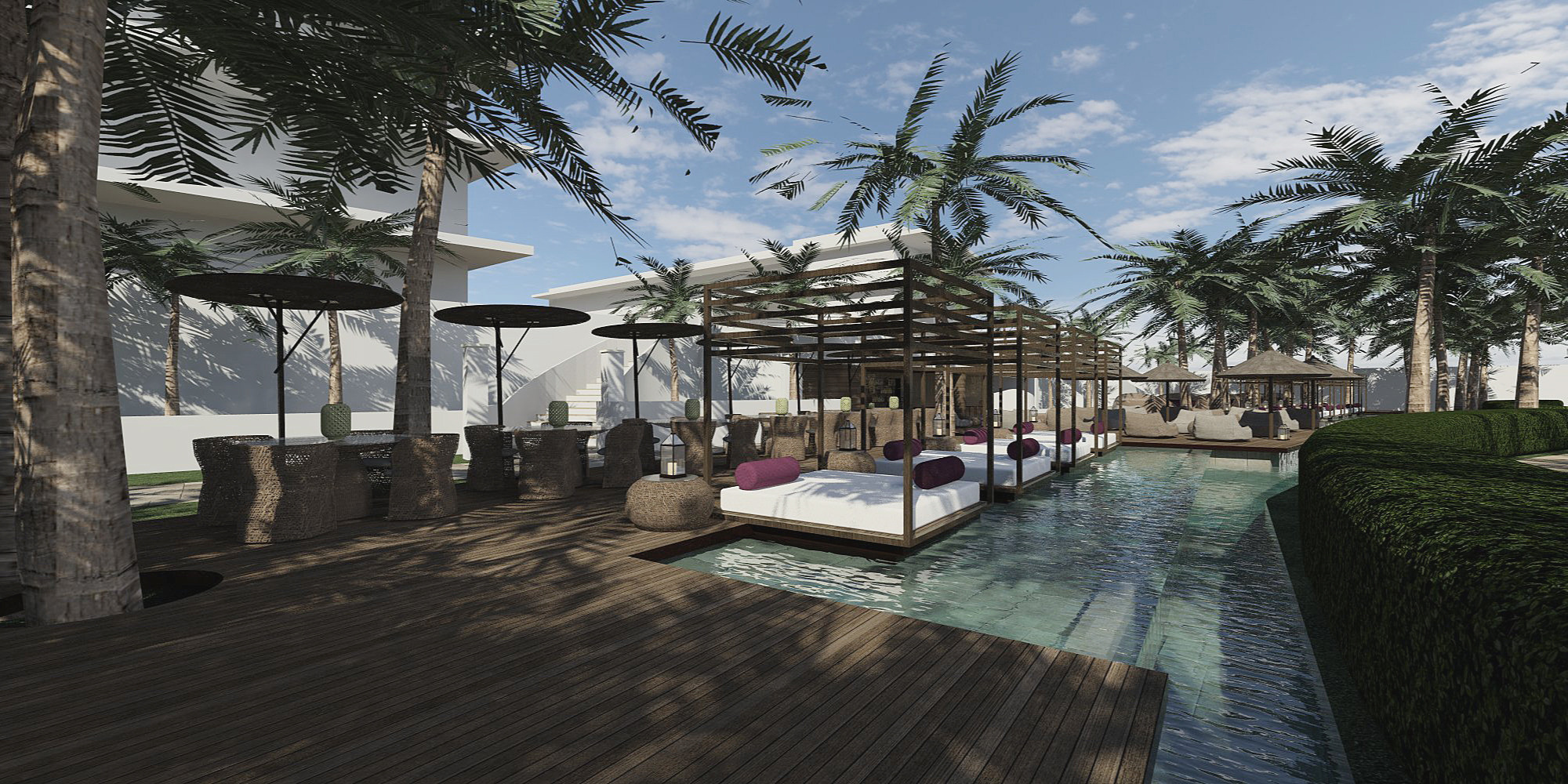 迈阿密 Mahiki 酒吧——2015 年沙滩设施设计佳作-4