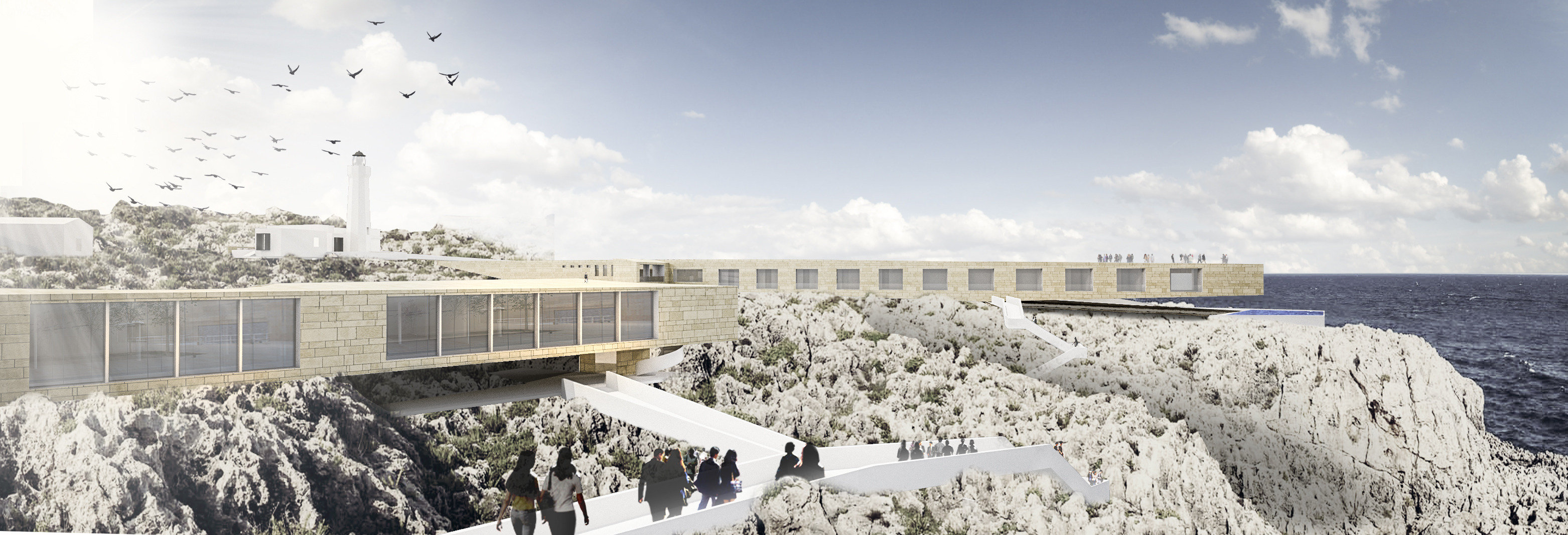 地形融入的灯塔度假酒店-2