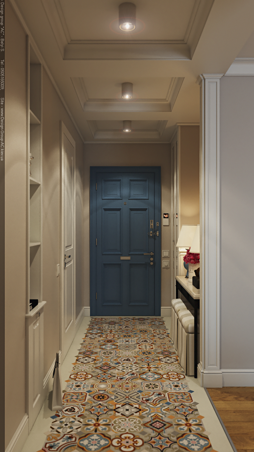 乌克兰基辅私人公寓⑥，现代简约风格客厅-2